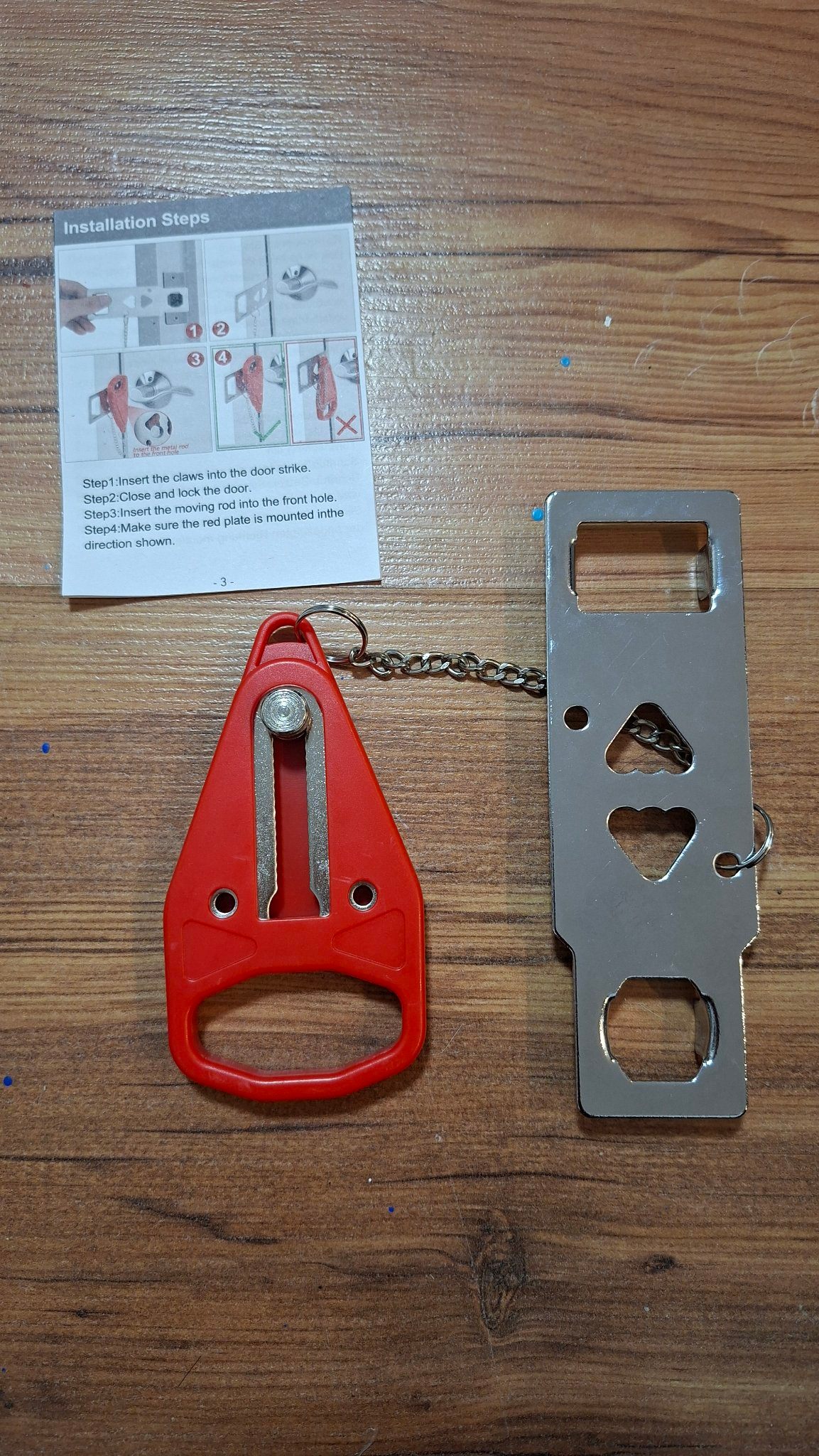 Portable Door Lock 2-Pack – Travel & Home Security (AceMining)