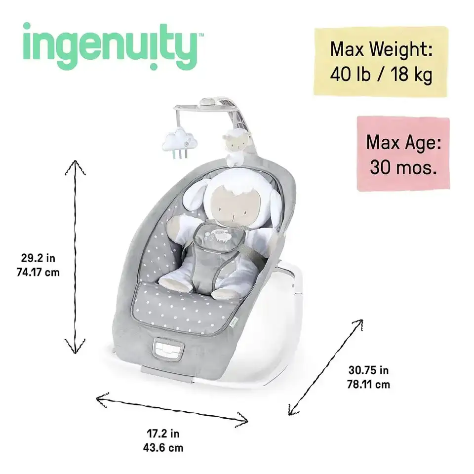 2-in-1 Lightweight Infant to Toddler Rocker and Baby Bouncer - photo 3