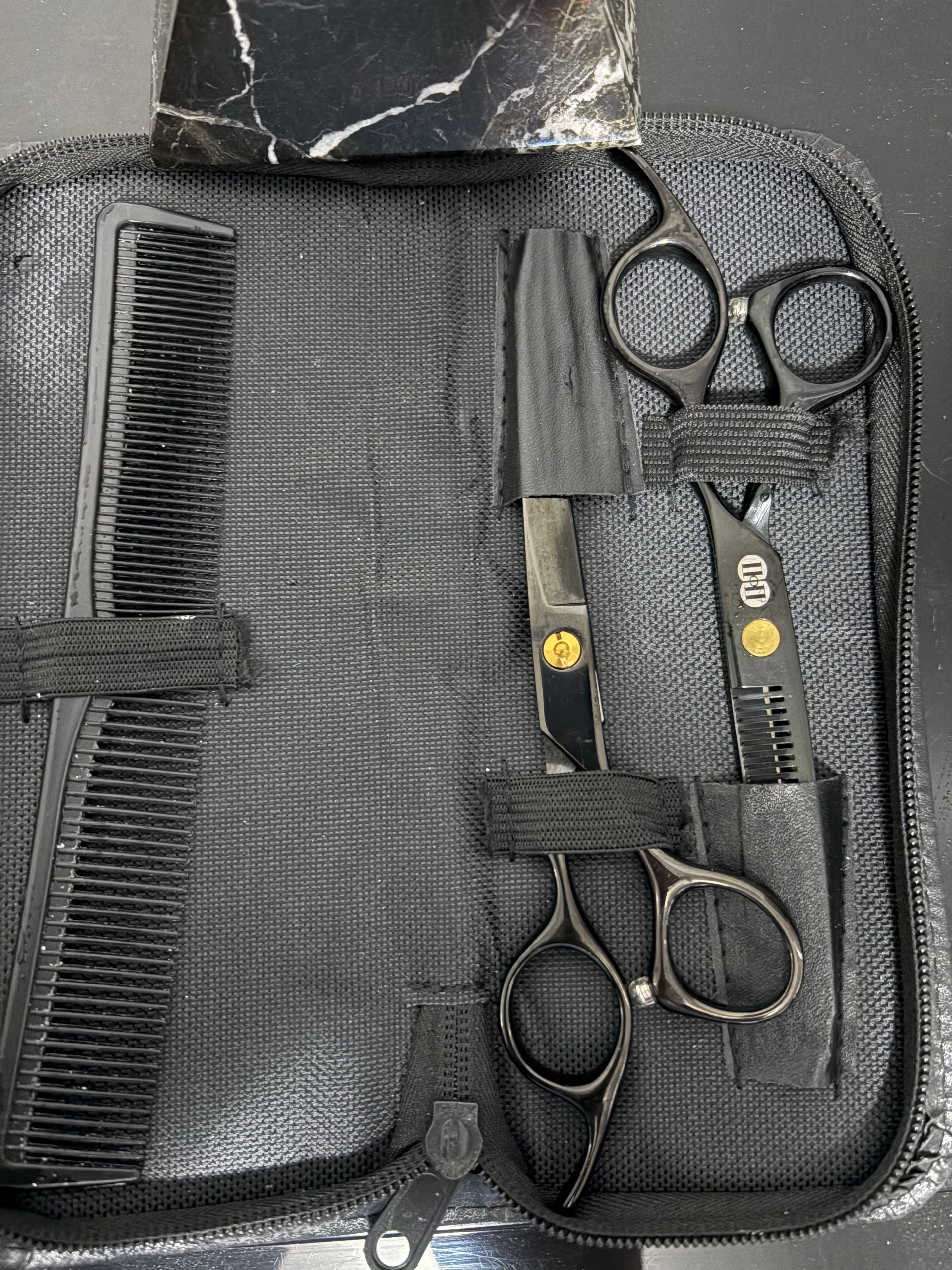 Haircutting Scissors Thinning Shears and Comb Set