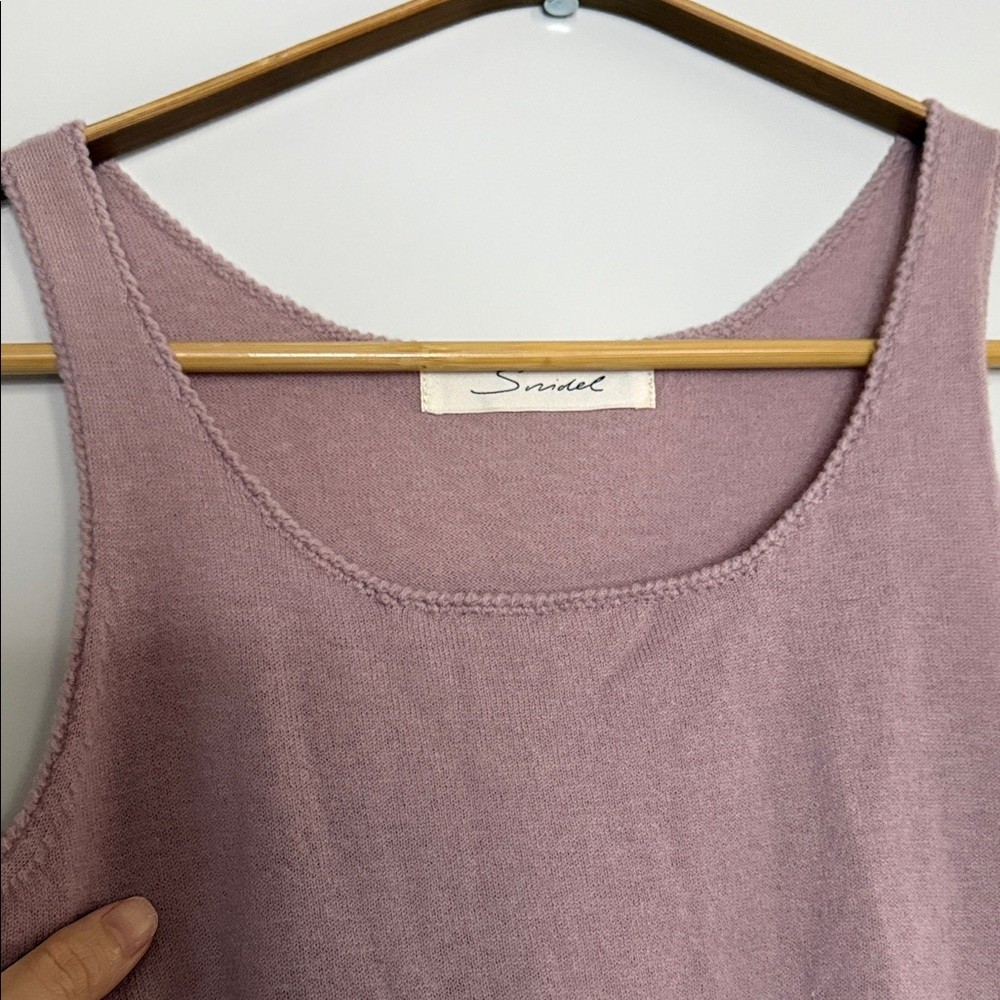 Chic Hazy Pink Wool Mini Dress - photo 3