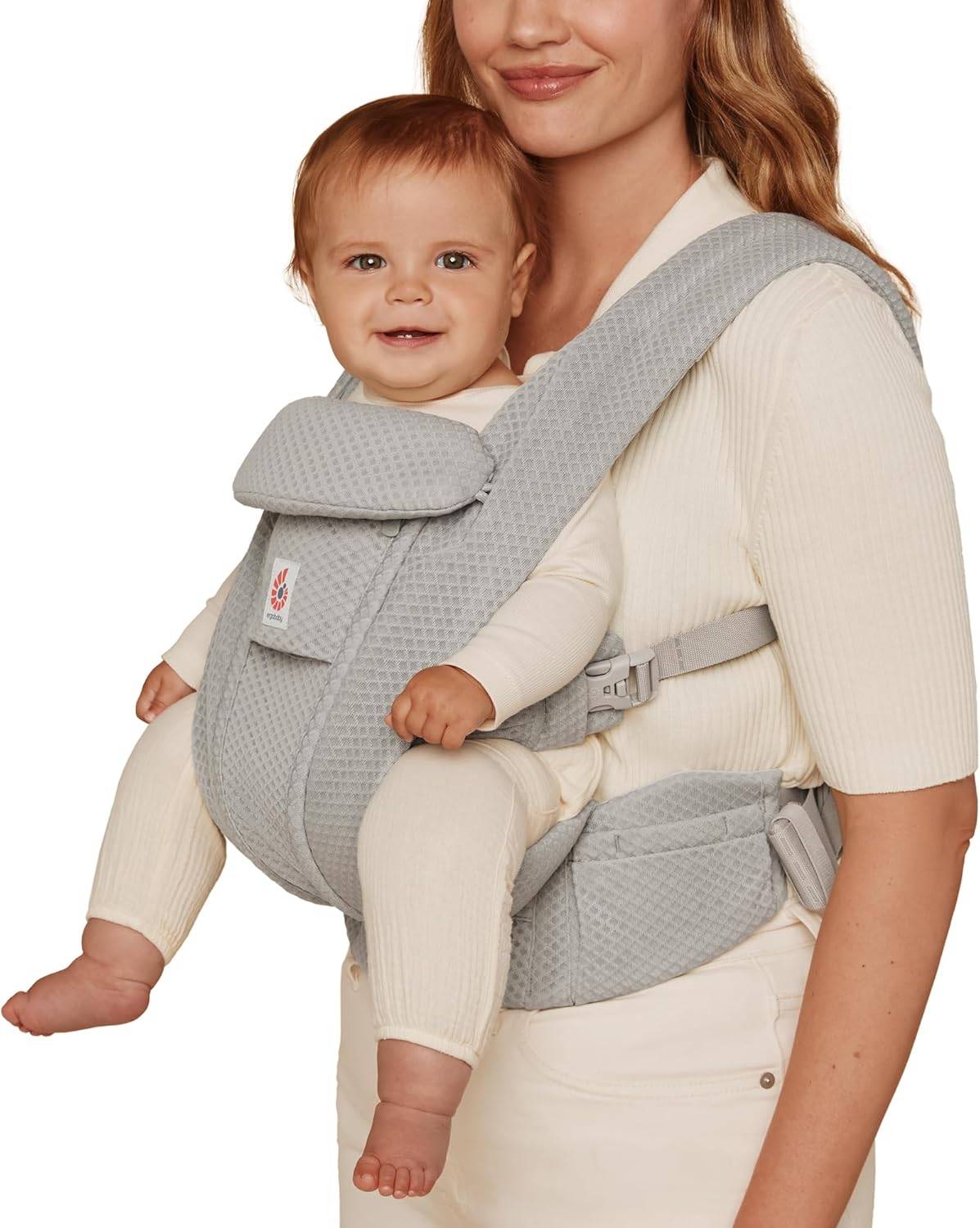 Ergobaby Omni Deluxe Mesh Baby Carrier, Newborn to Toddler Grey - photo 3