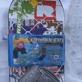 Freeride 130(130cm, <160lb) snowboard with bindings, $80 - photo 2