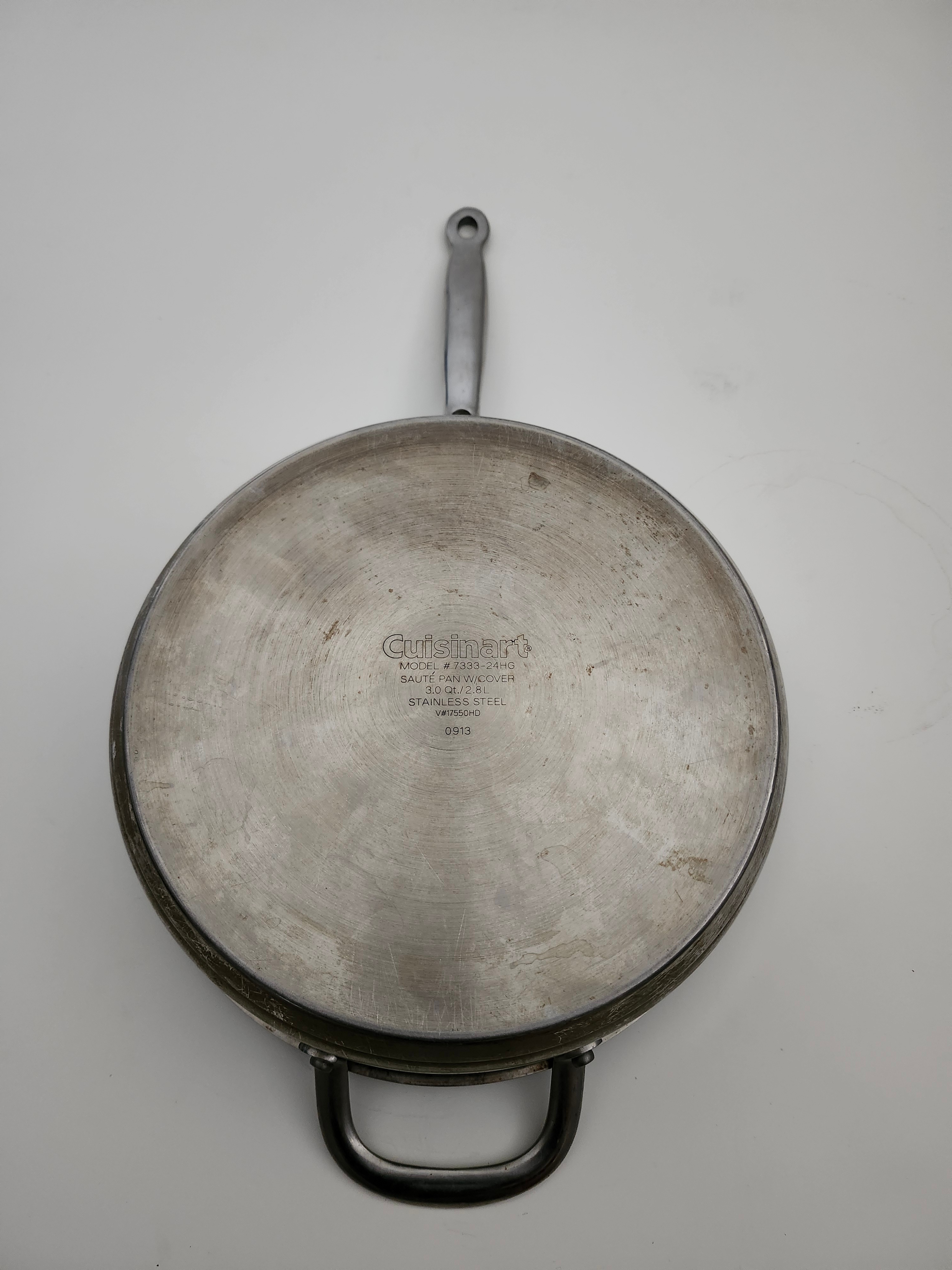 Frying Pan Cuisinart Stainless Steel Saute Pan 3 Qt - photo 2