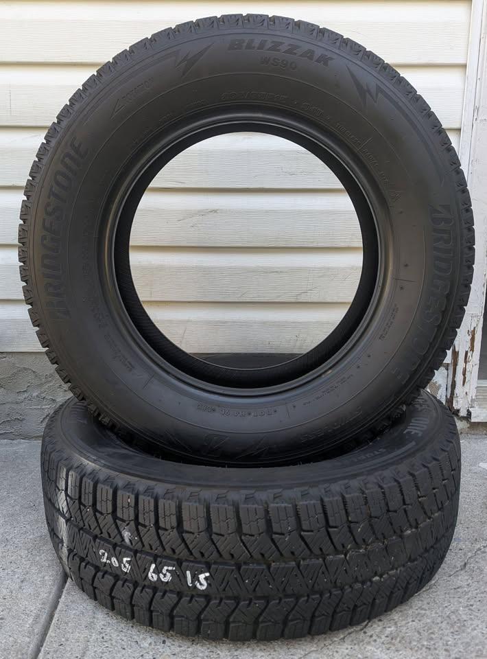 205 65 R15 M+S Bridgestone Blizzak WS90 snowflake rated - photo 2