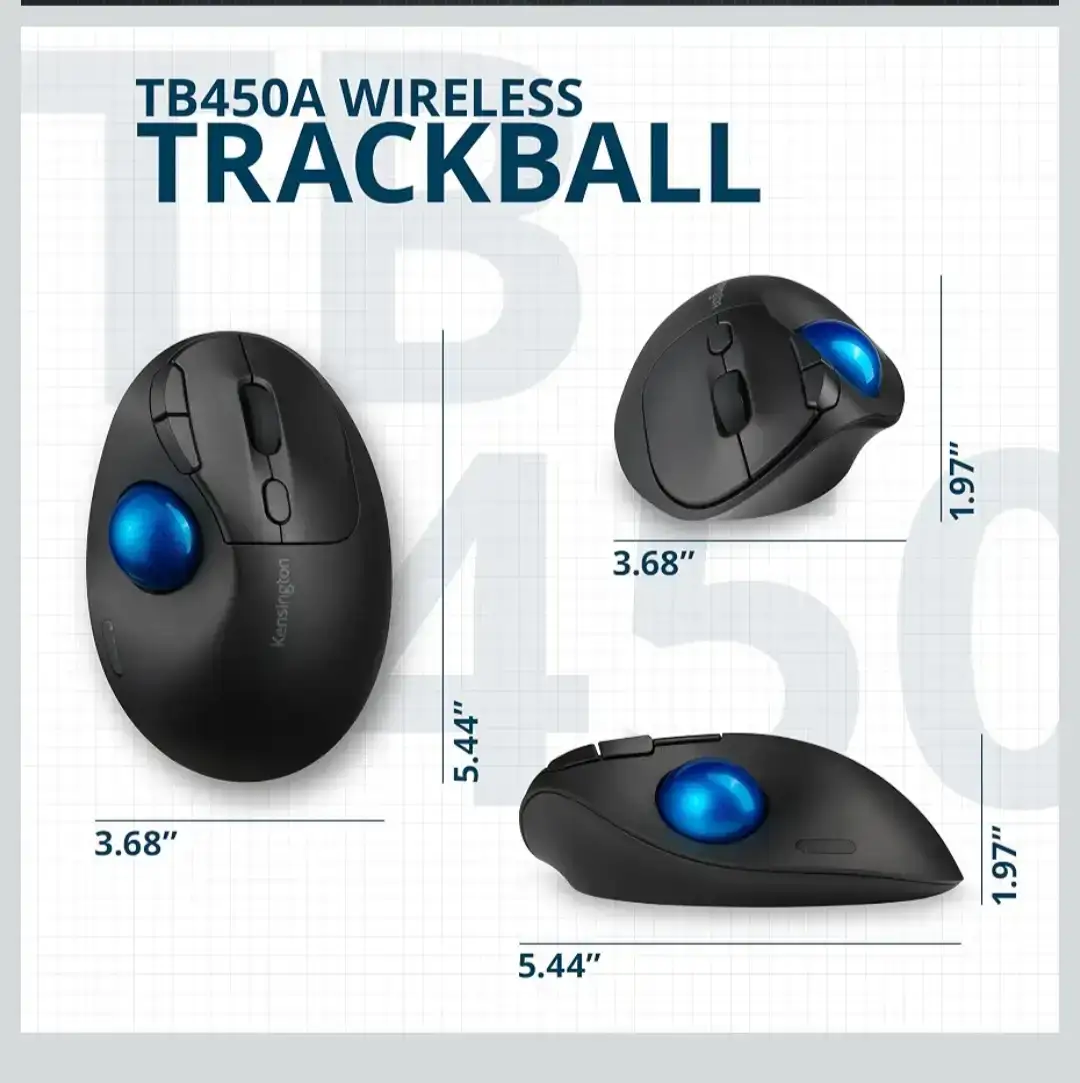 Kensington Pro Fit Ergo TB450 Wireless Trackball - photo 4