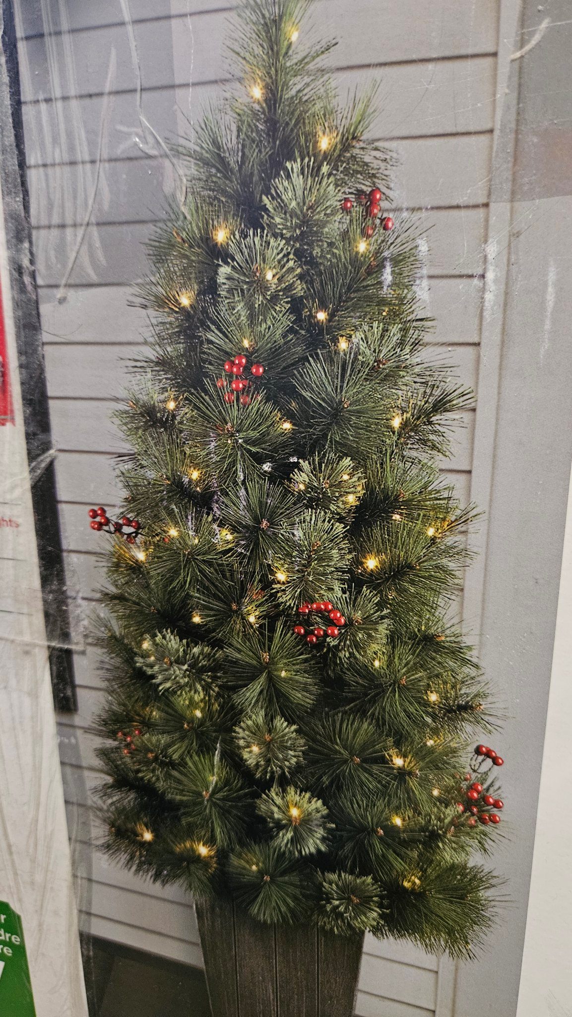 4 ft Pre-Lit Artificial Christmas Tree in Planter Pot - photo 3