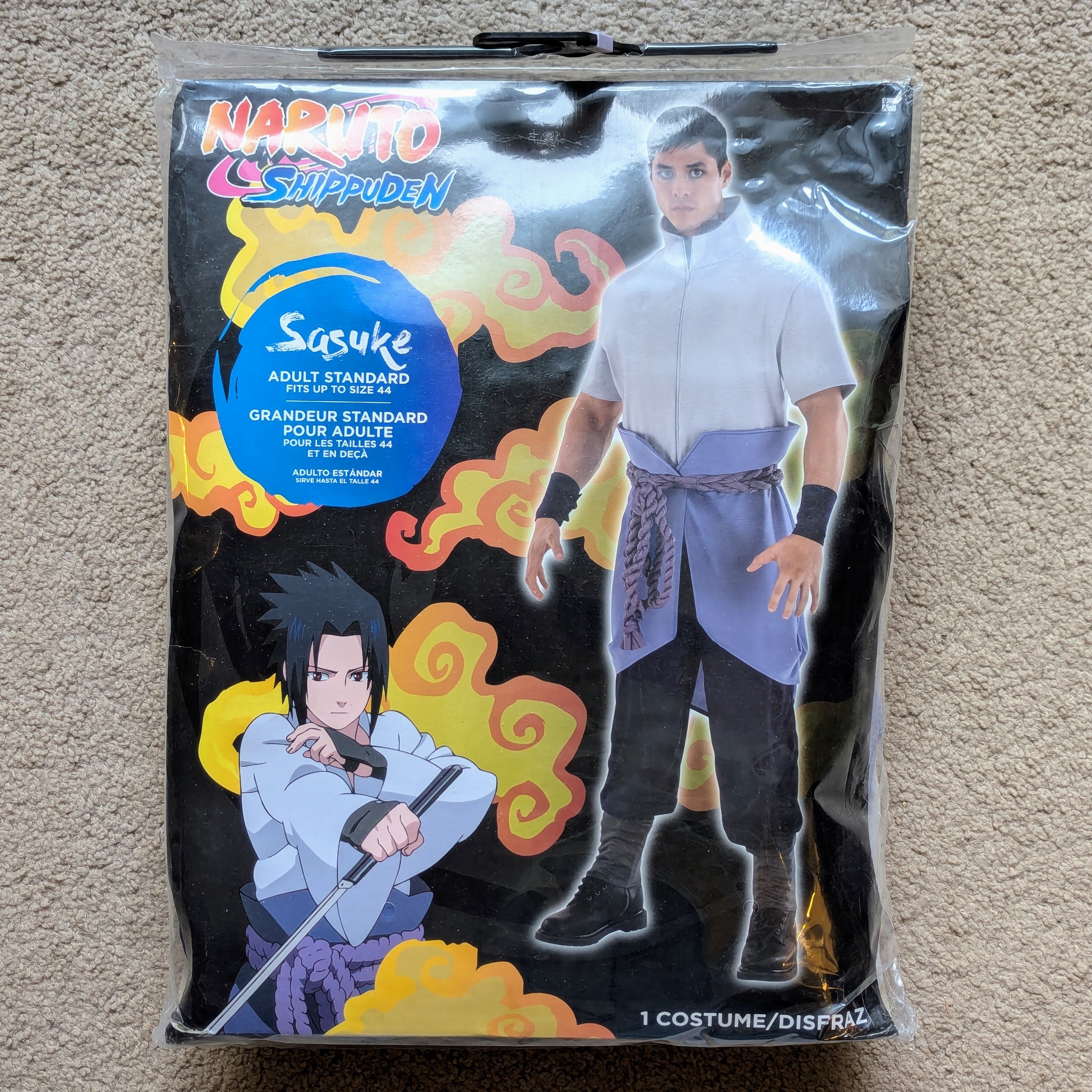 Mens Naruto Shippuden Sasuke Halloween Cosplay Costume