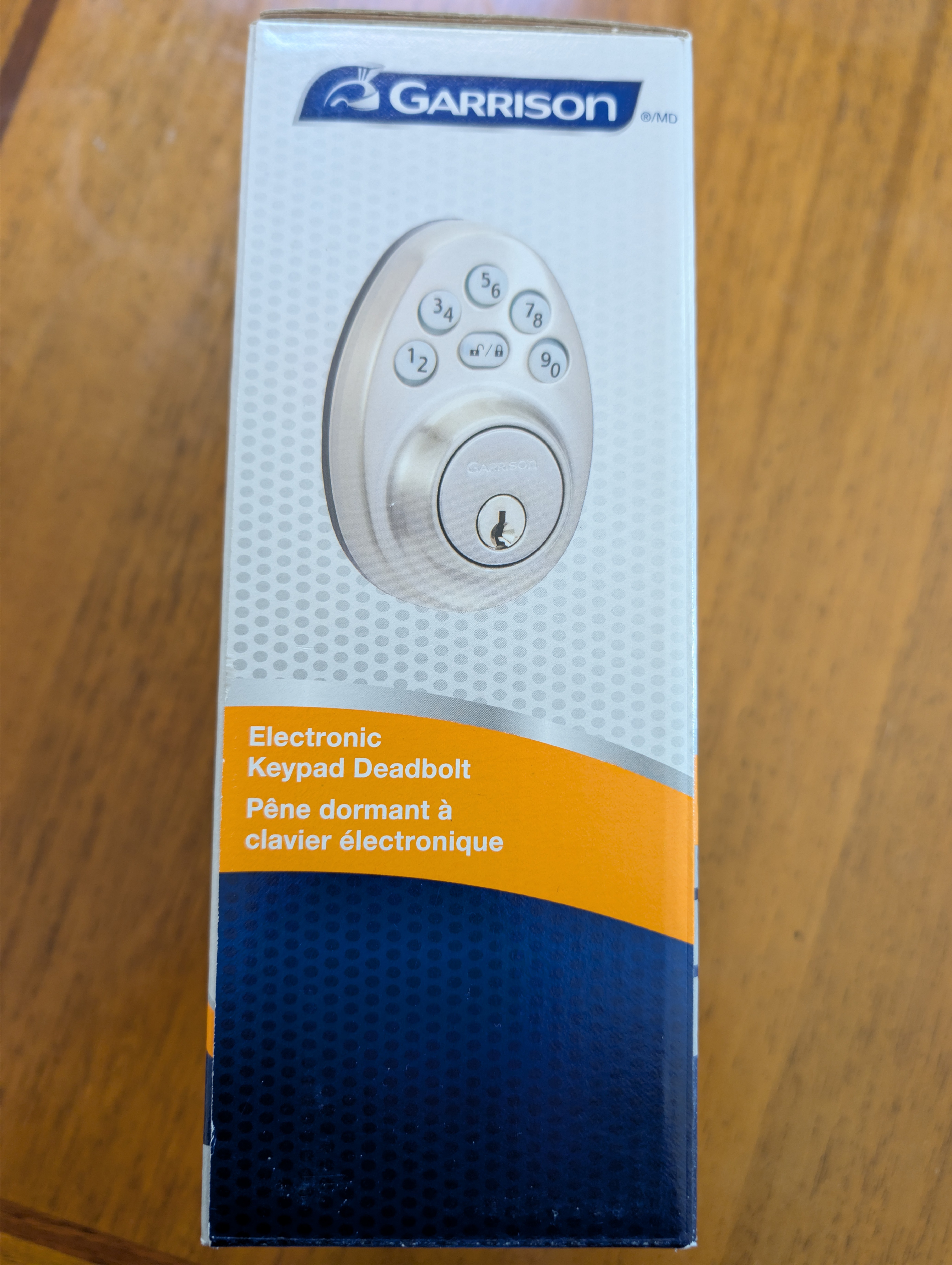 New Garrison Electronic Keypad Deadbolt, Satin Nickel - photo 3