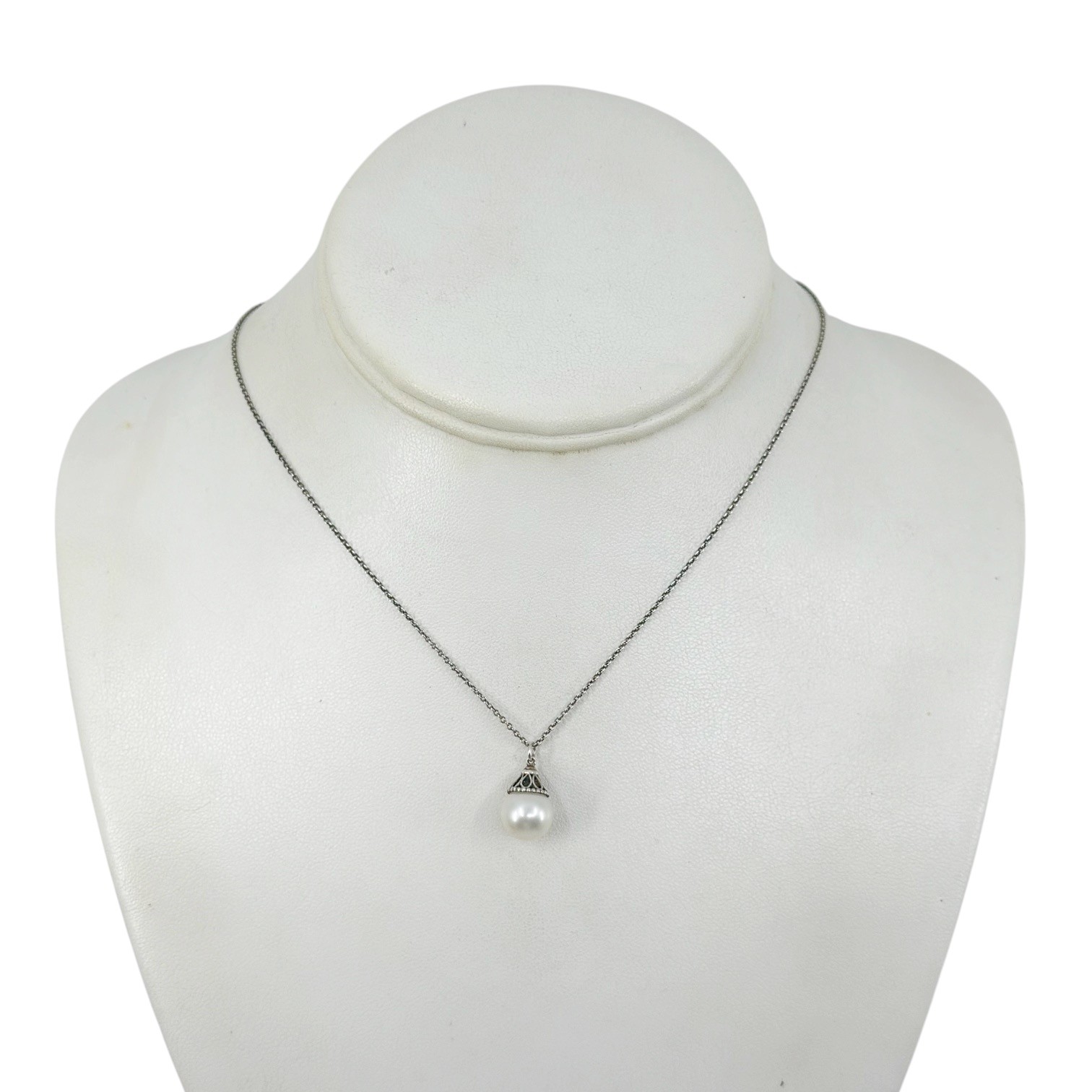 Tiffany & Co sterling silver Ziegfeld Collection Pearl necklace - photo 2