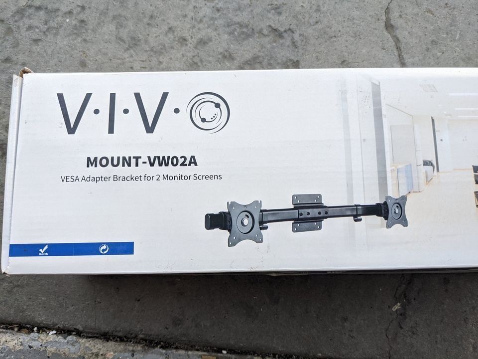 VIVO Dual VESA Adapter, Horizontal Assembly Mount for 2 Monitor - photo 4