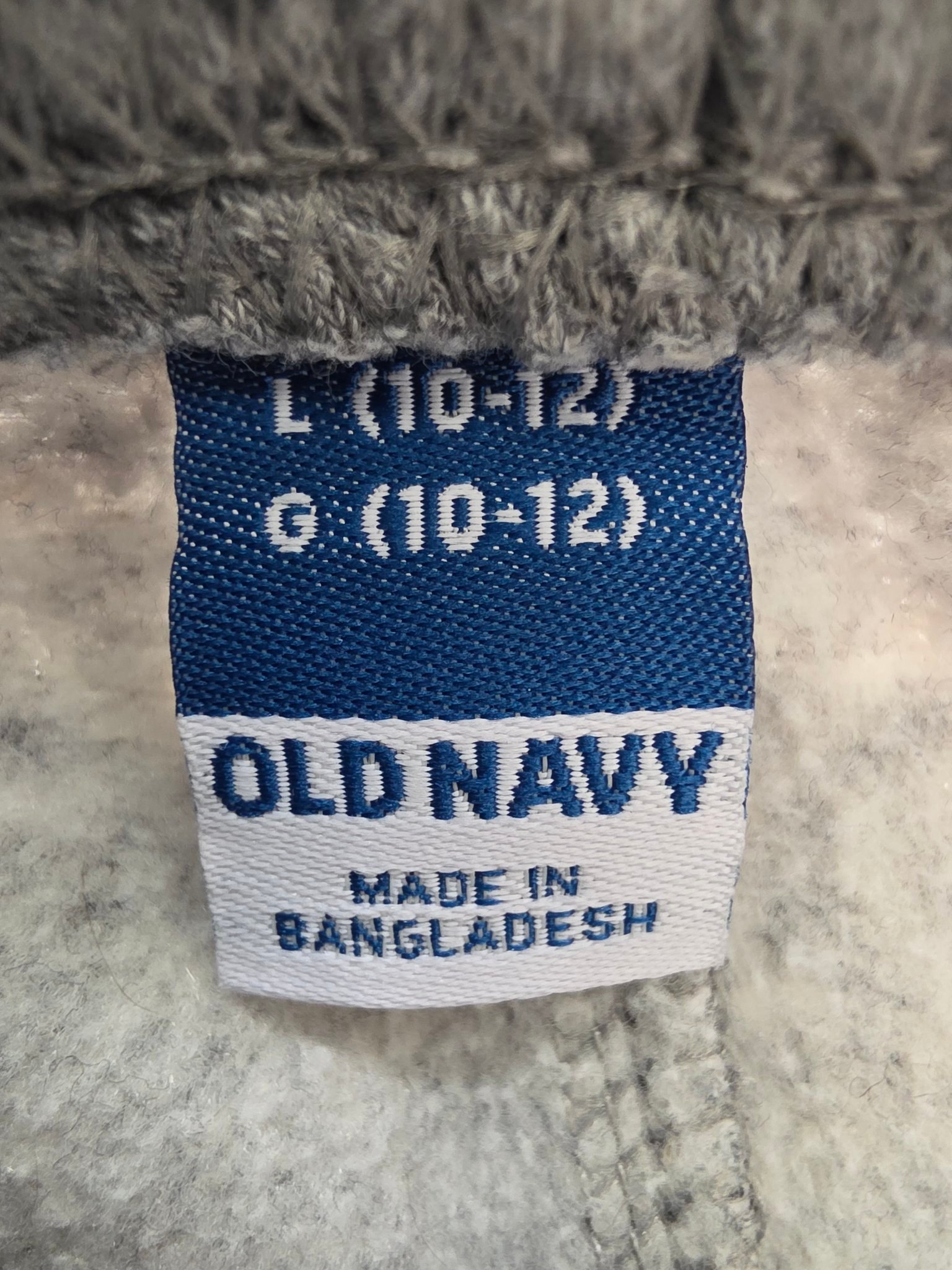 Old Navy Fleece-Lined Jogger Pants — Size 10-12, Pair of 2 Grey - photo 2