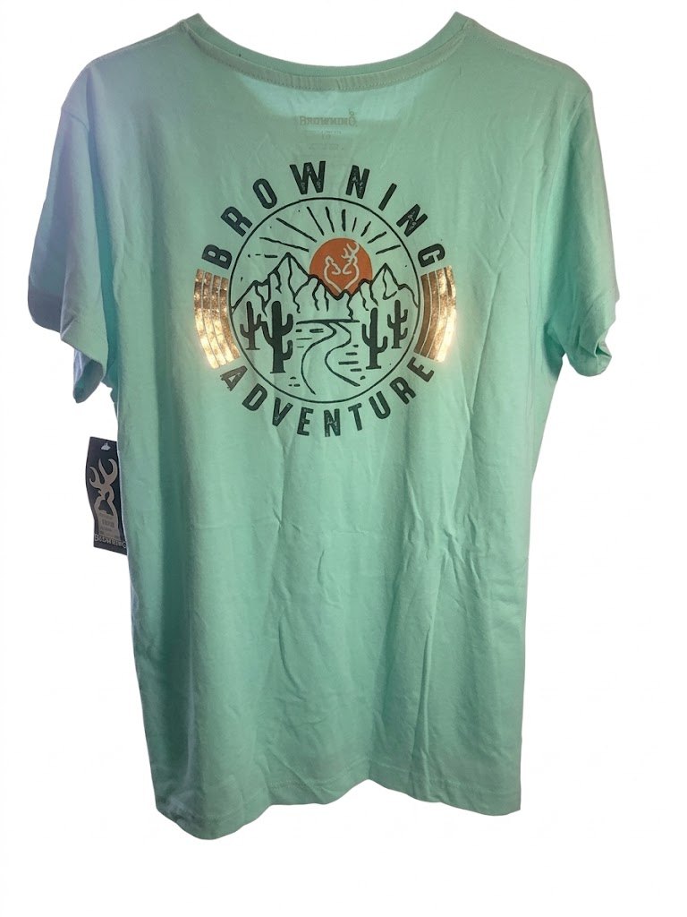 Browning Adventure Mint Green Graphic T-Shirt XL New With Tags - photo 4