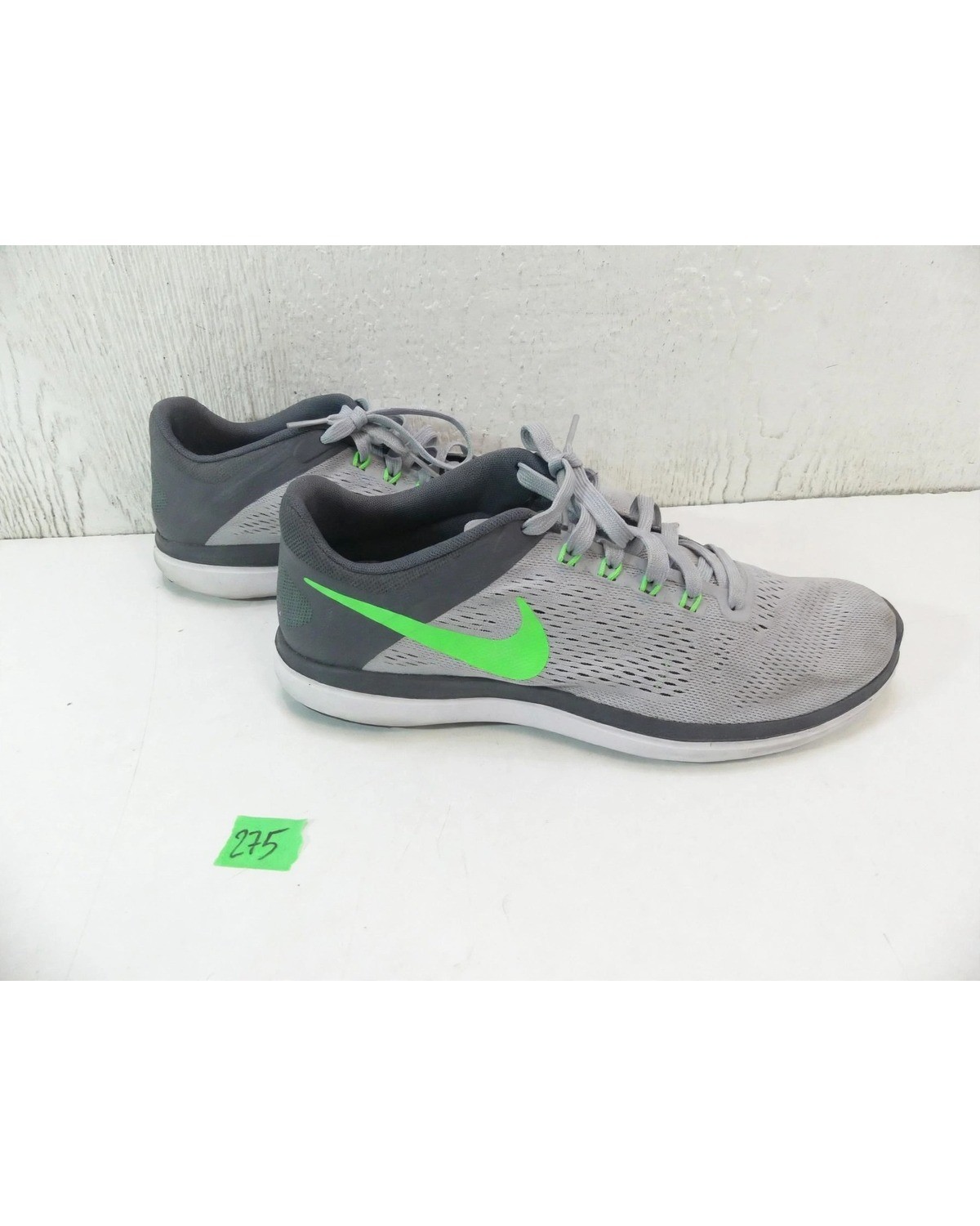 Nike Flex Run Men's Running Shoes Size 10 Grey Volt - photo 2