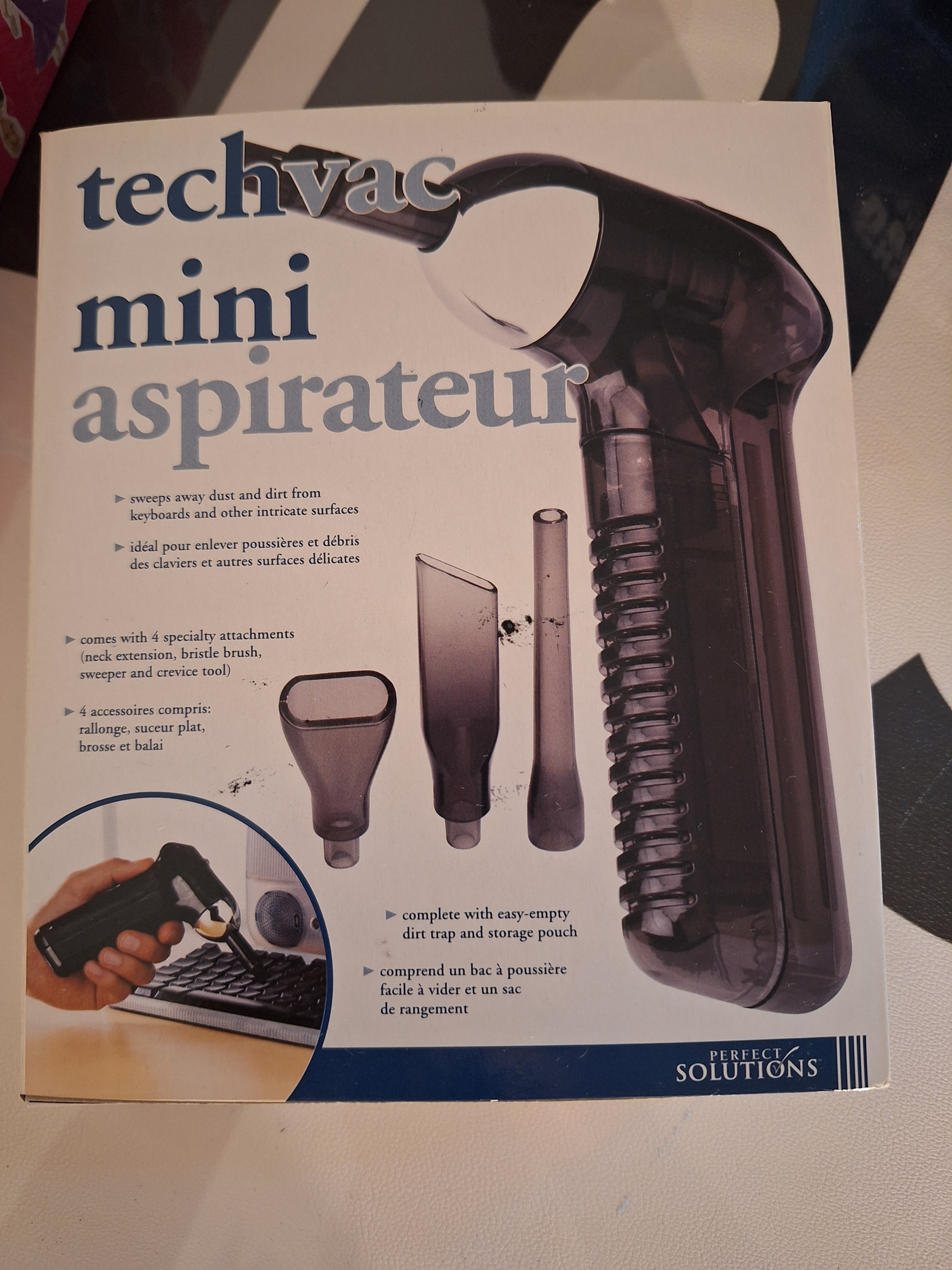Perfect Solutions Techvac Mini Vacuum