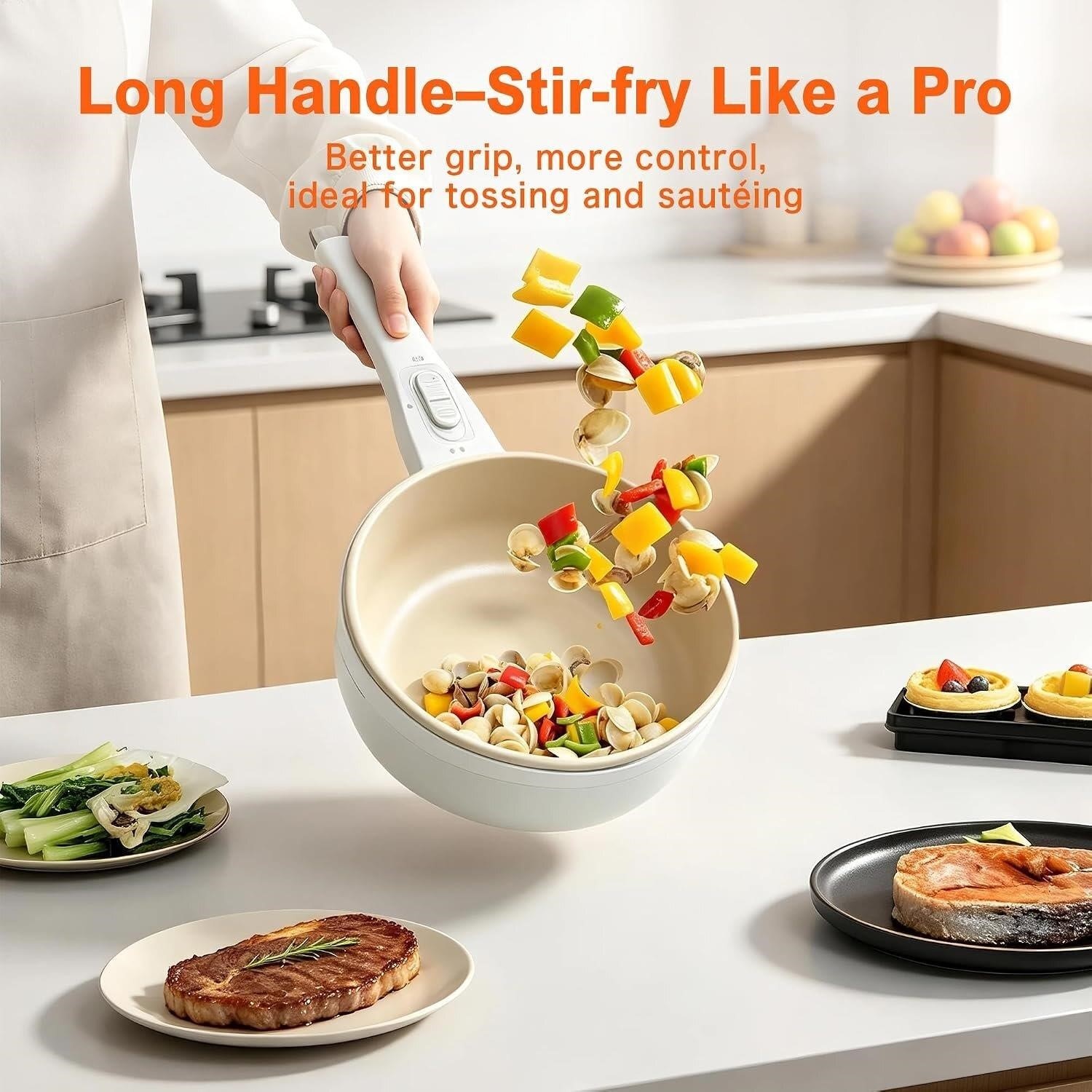 1.5L Electric Hot Pot with Steamer — Open Box - photo 3