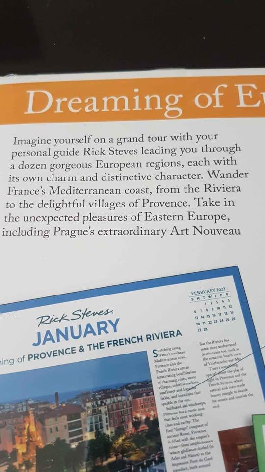 New sealed 2022 Rick Steve's Europe calendar - photo 5