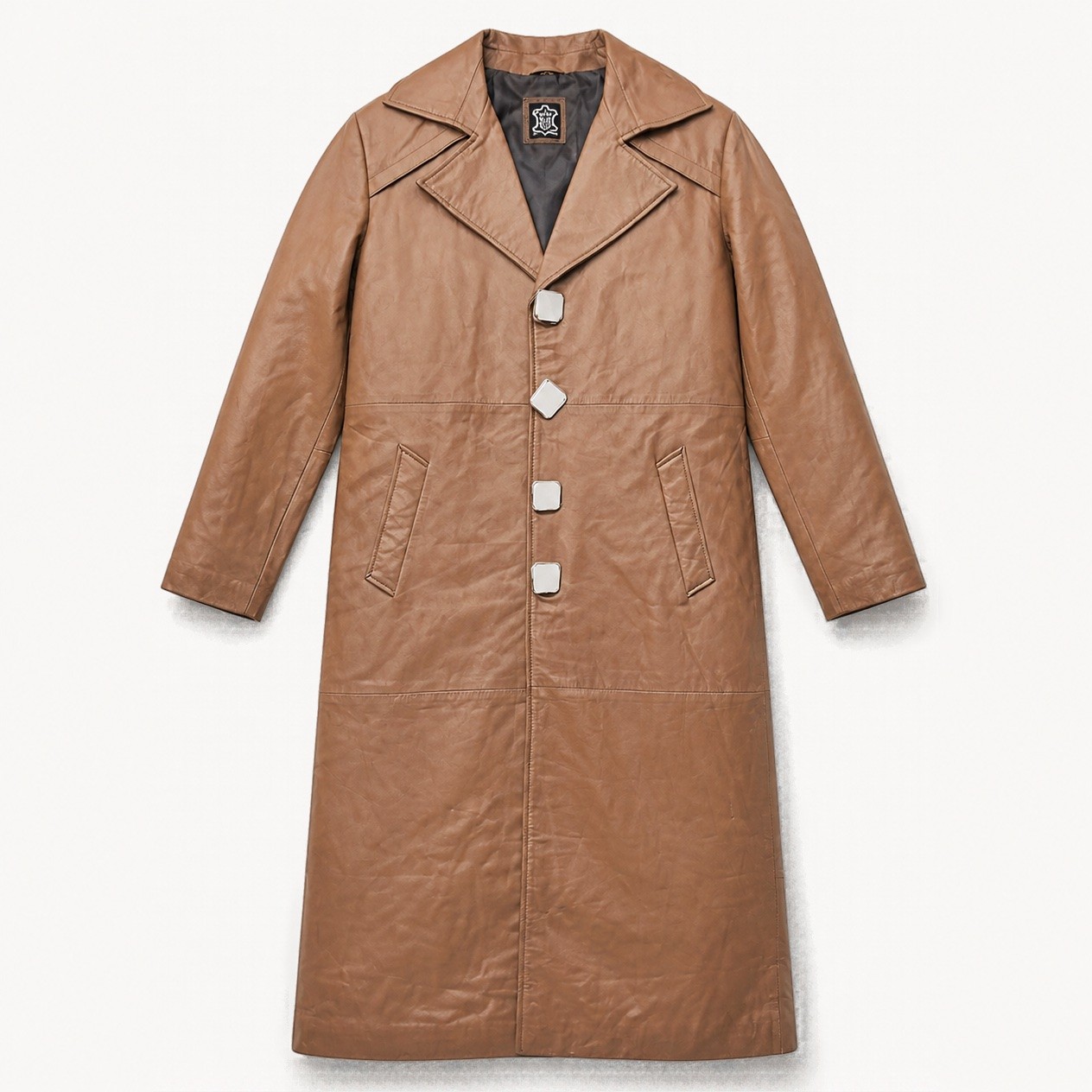 JKT-011 — Women's leather long coat — brand new, size M - photo 2