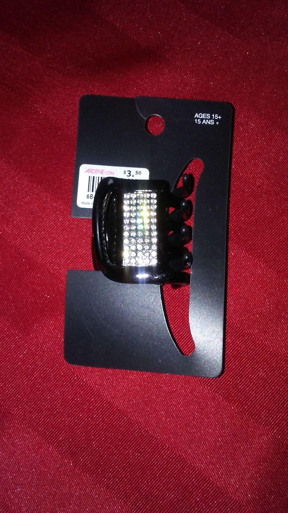 Hair Clip Black with Shine (New)