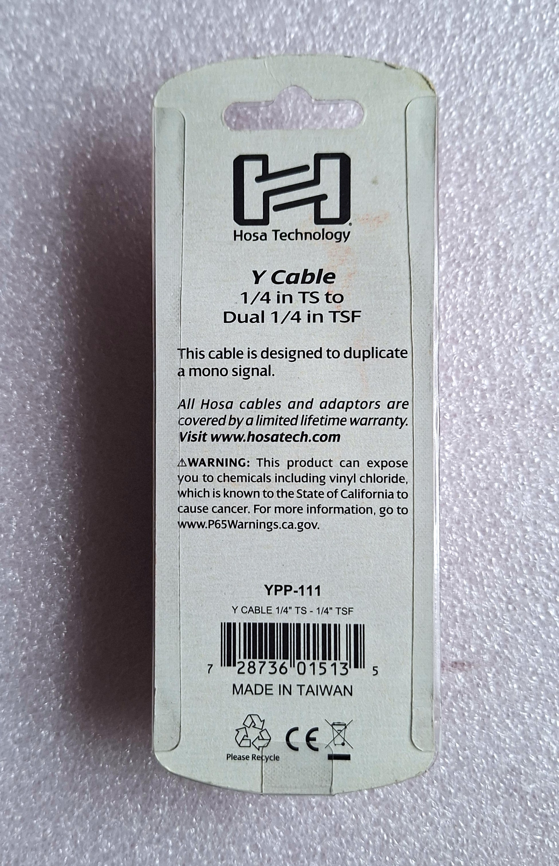 Hosa Technology YPP-111 Y-Cable - photo 2