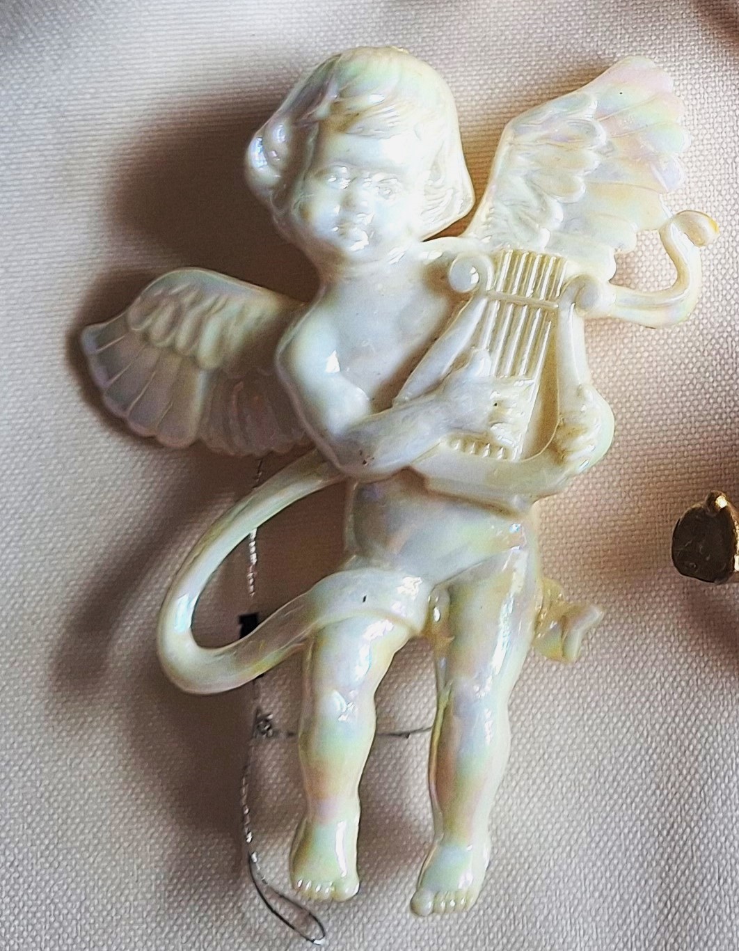 Lot of 7 1970's Musical Angels Xmas Tree Ornaments from Sears - photo 3