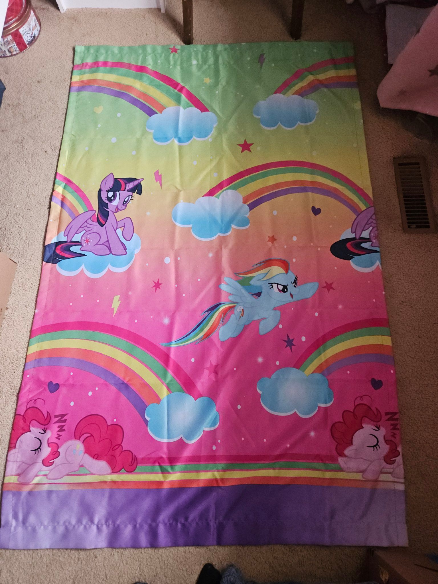 My Little Pony Rainbow Curtain Panel - Single