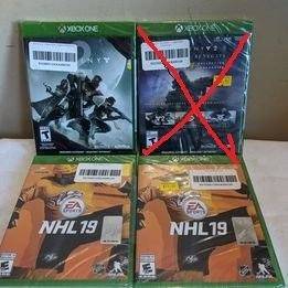 Xbox one games, Destiny 2 standard, NHL 19, brand new sealed,