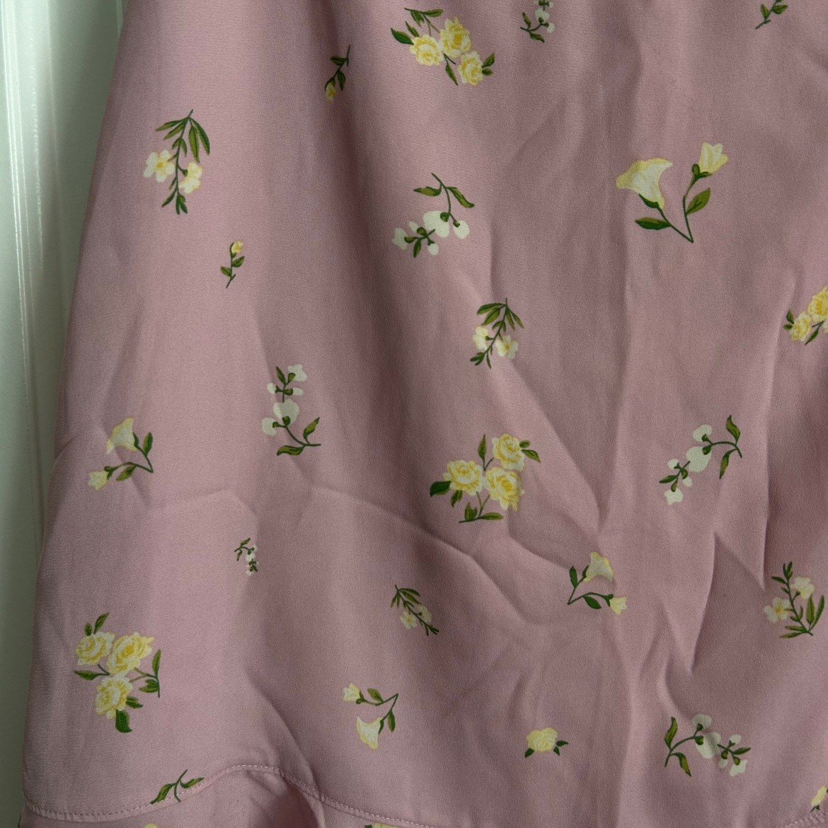 Sunday Best Pink Floral Ruffle Skirt – 8, Like New - photo 2