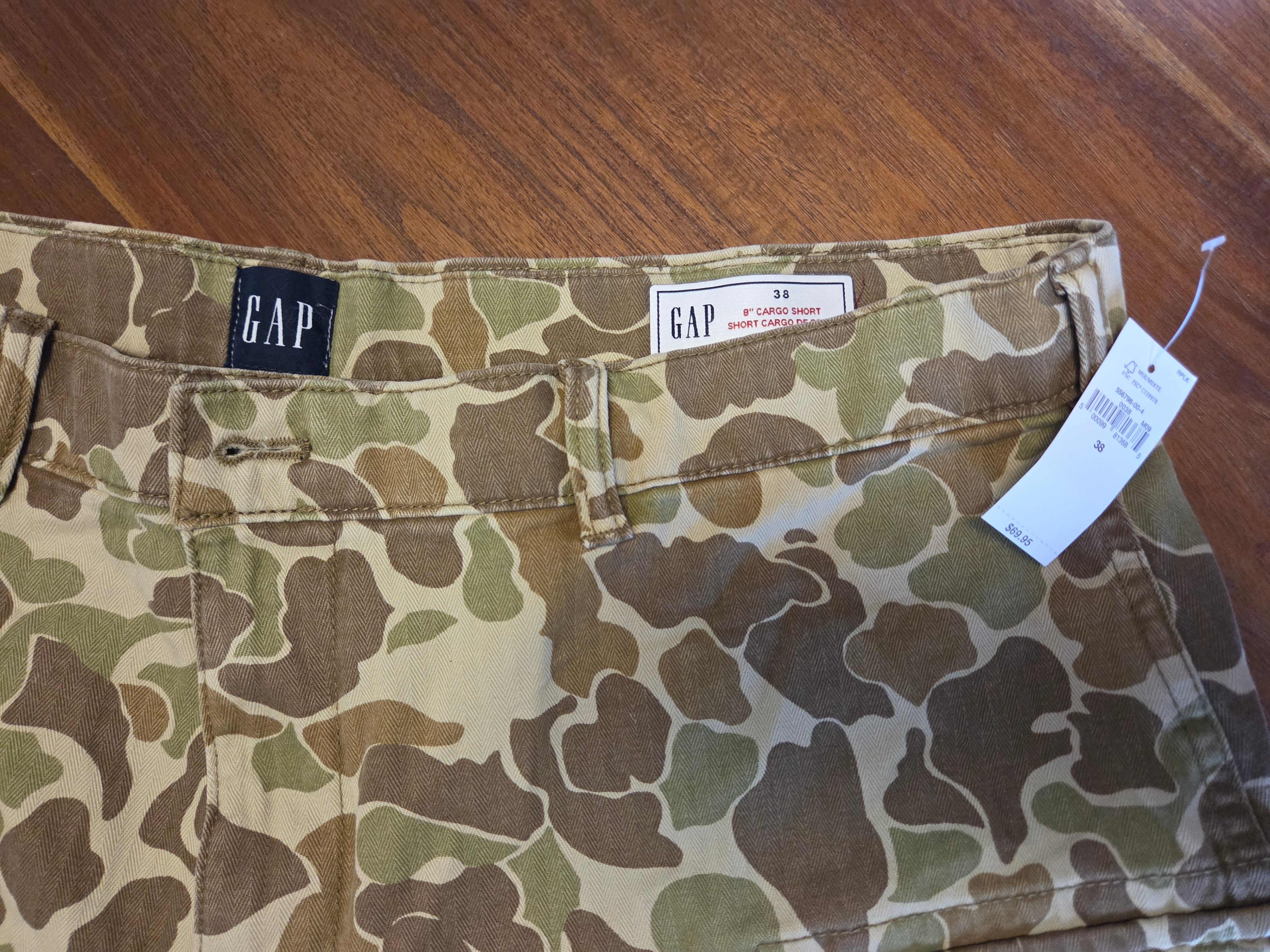 GAP Camo Cargo Shorts – Men's 38, 8-inch - photo 3