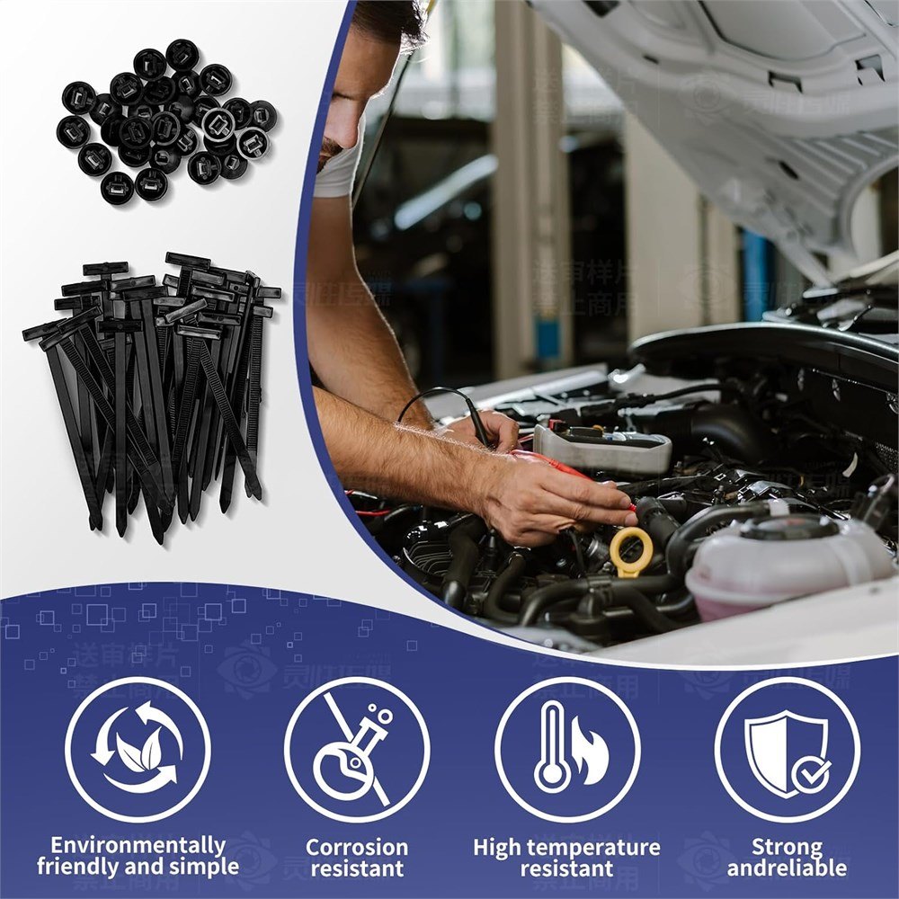 120PCS Universal Nylon Cable Tie Buckles – Heavy Duty - photo 5