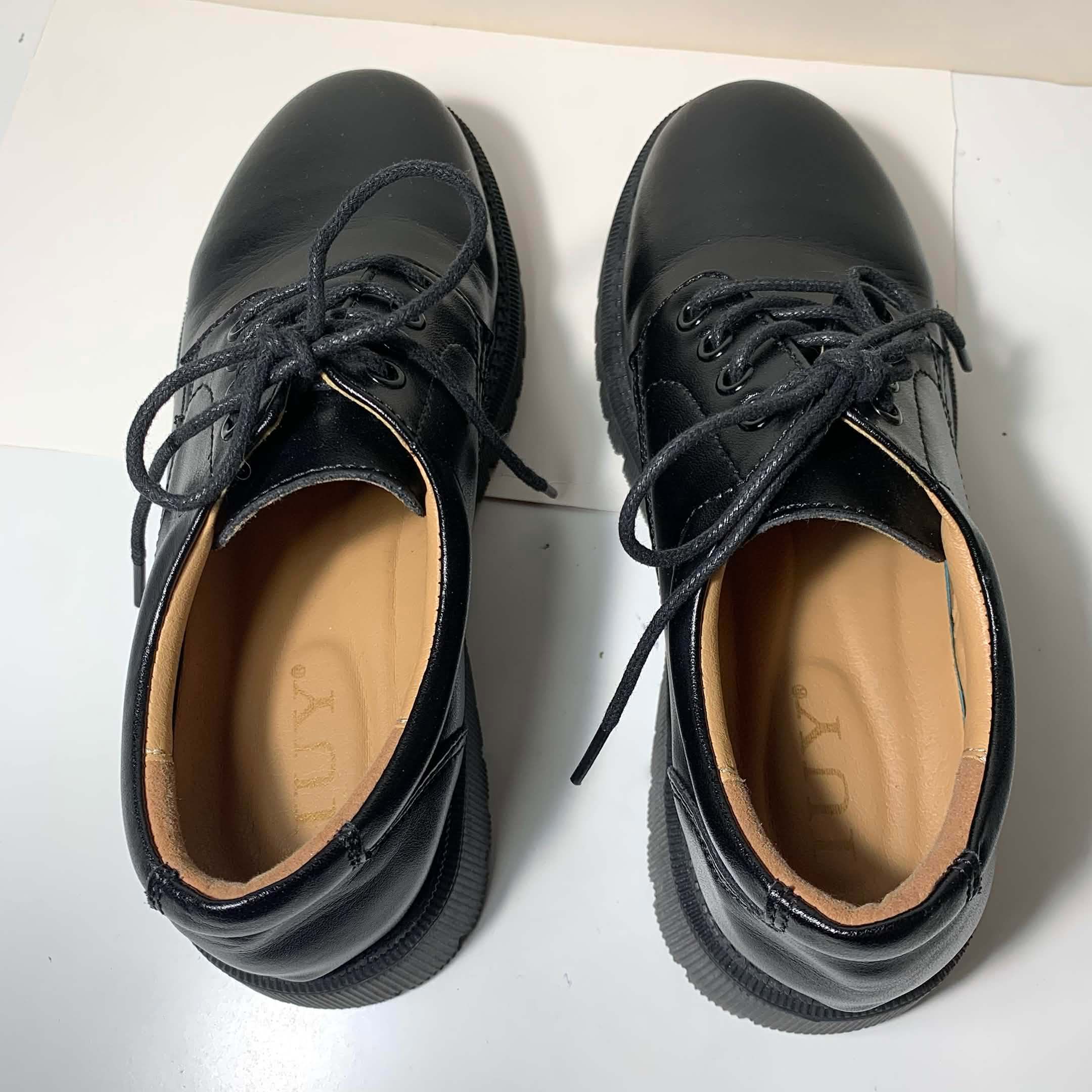 Leather Platform Oxford Shoe Womens Size 6 - photo 5