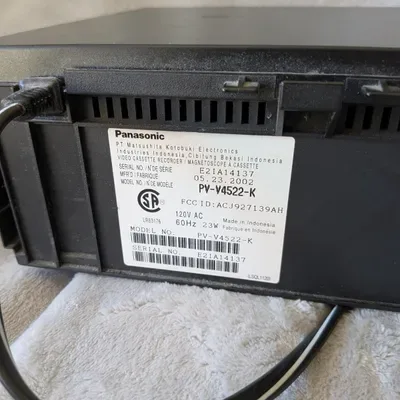 Panasonic PV-V4522-K VHS VCR 4 Head Hi-Fi Stereo Tested Working - photo 3
