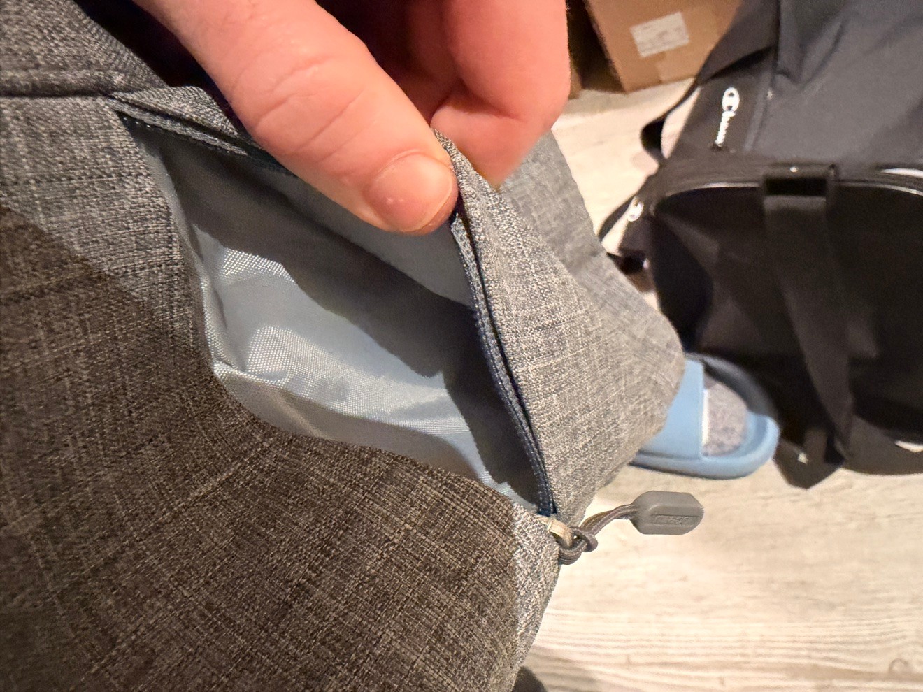 13" Laptop Sleeve Bag — Grey, Fleece-Lined, With Handle