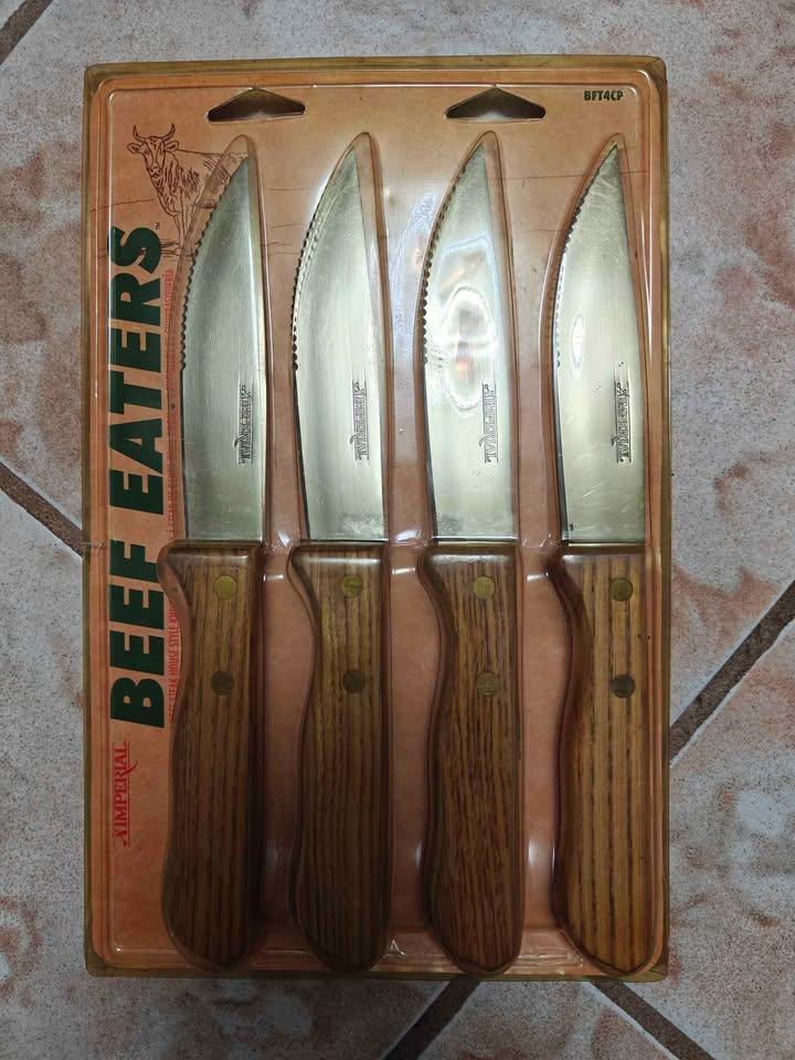 Steak Knife Set (4pc) – Wood Handle Steakhouse Knives - photo 2
