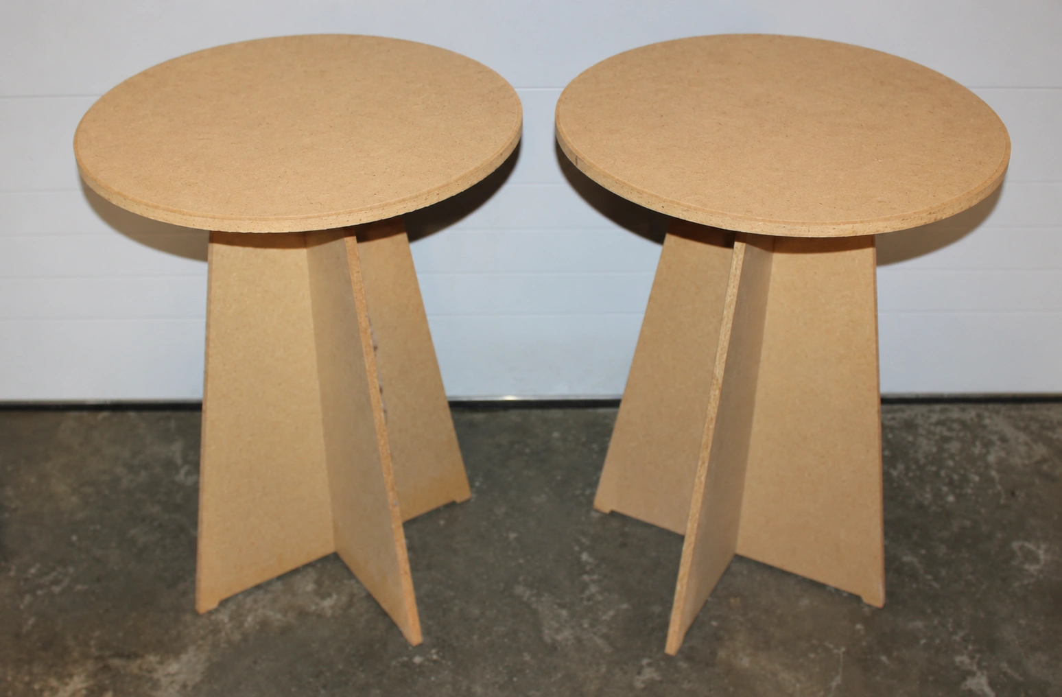 Pair of 20" Round Accent Tables  (24" Tall)