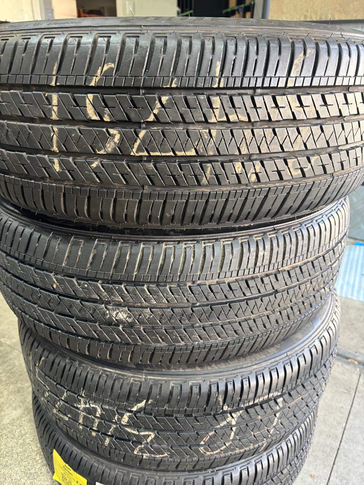 4 used 235/55/R20 Bridgestone A/S–Murano/Pathfinder/QX60/SRX/RX