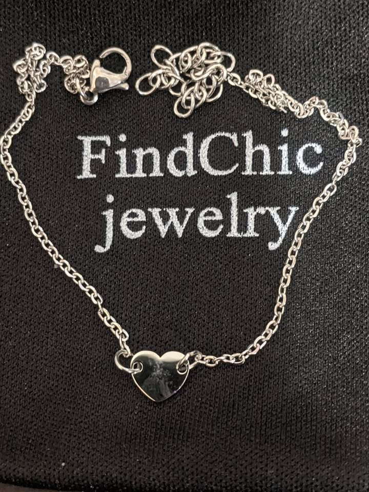 FindChic Personalized Cute Heart Charm Bracelets, letter B - photo 2