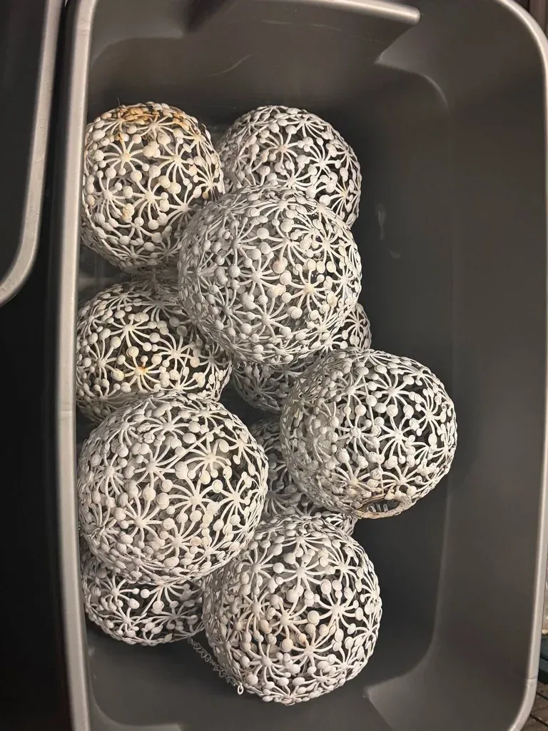 White Decorative Orb Lanterns (Set of 10)