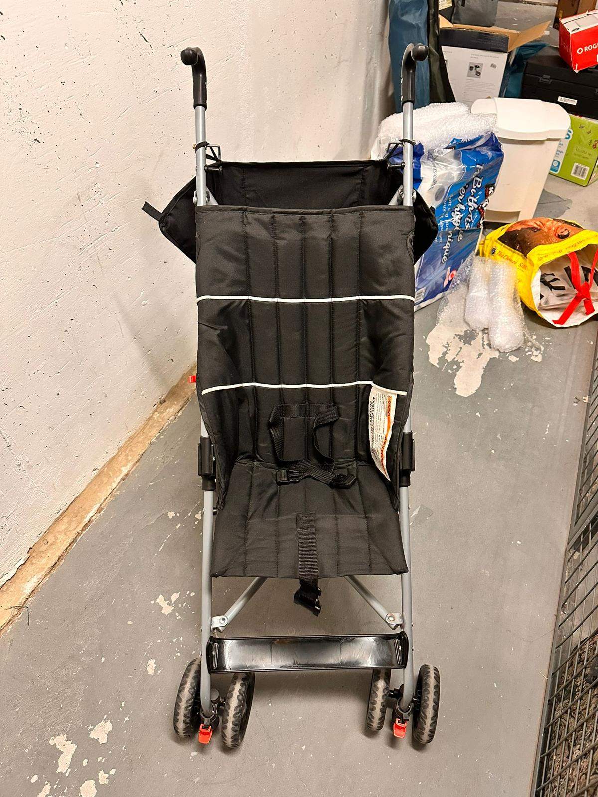 Lightweight black umbrella stroller