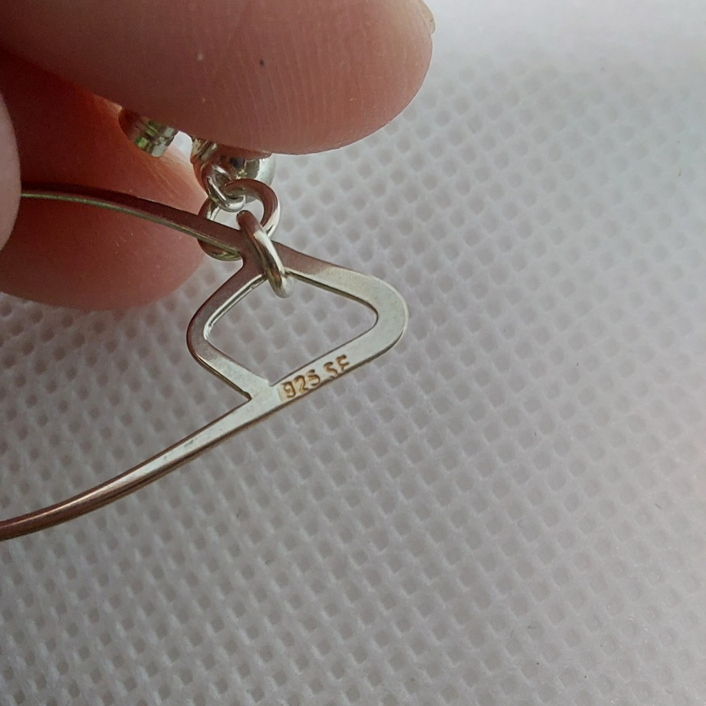 Sterling Silver 925 Pink Swarovski Dangle Earrings Handmade - photo 2