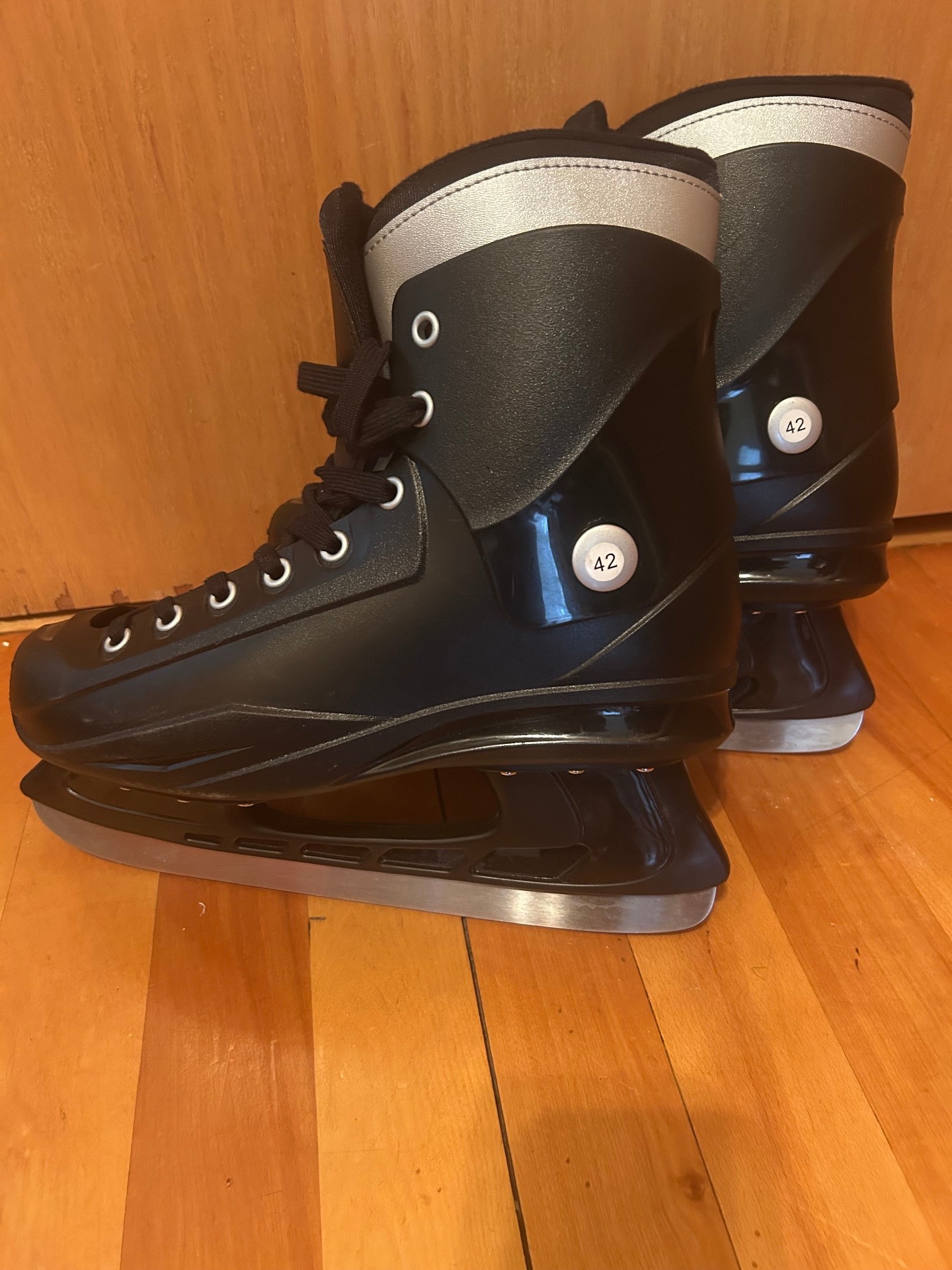 Black Ice Skates Size 42