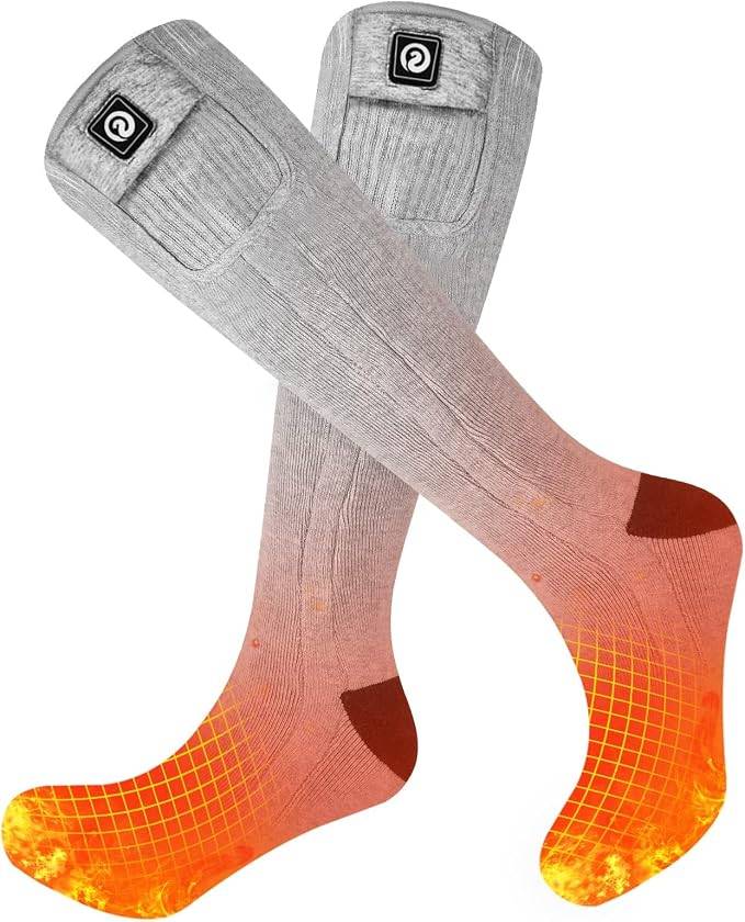 UNISEX HEATED SOCKS, RECHARGABLE BATTERY POWERED - photo 2