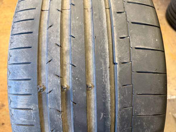 1 X single 285/35/22 XL Continental Sport contact 6 AO1 with 60% - photo 2