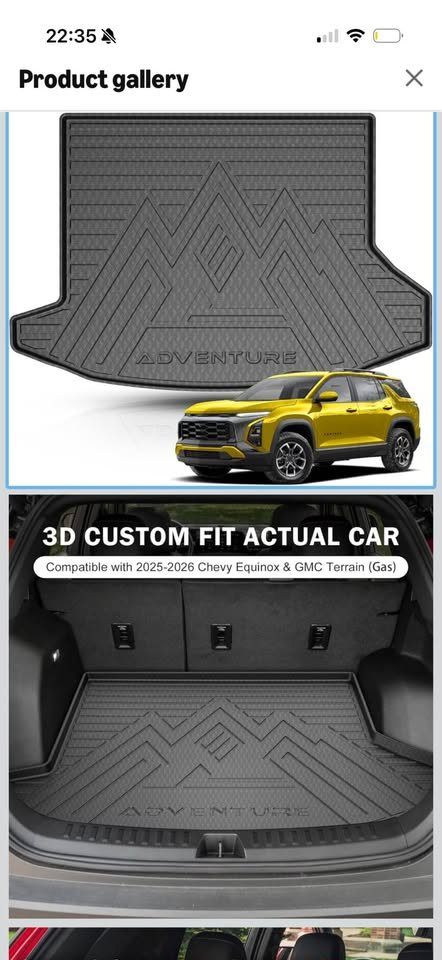 MSRP $110 NEW! Trunk Cargo Mat for Chevy Equinox/GMC Terrain