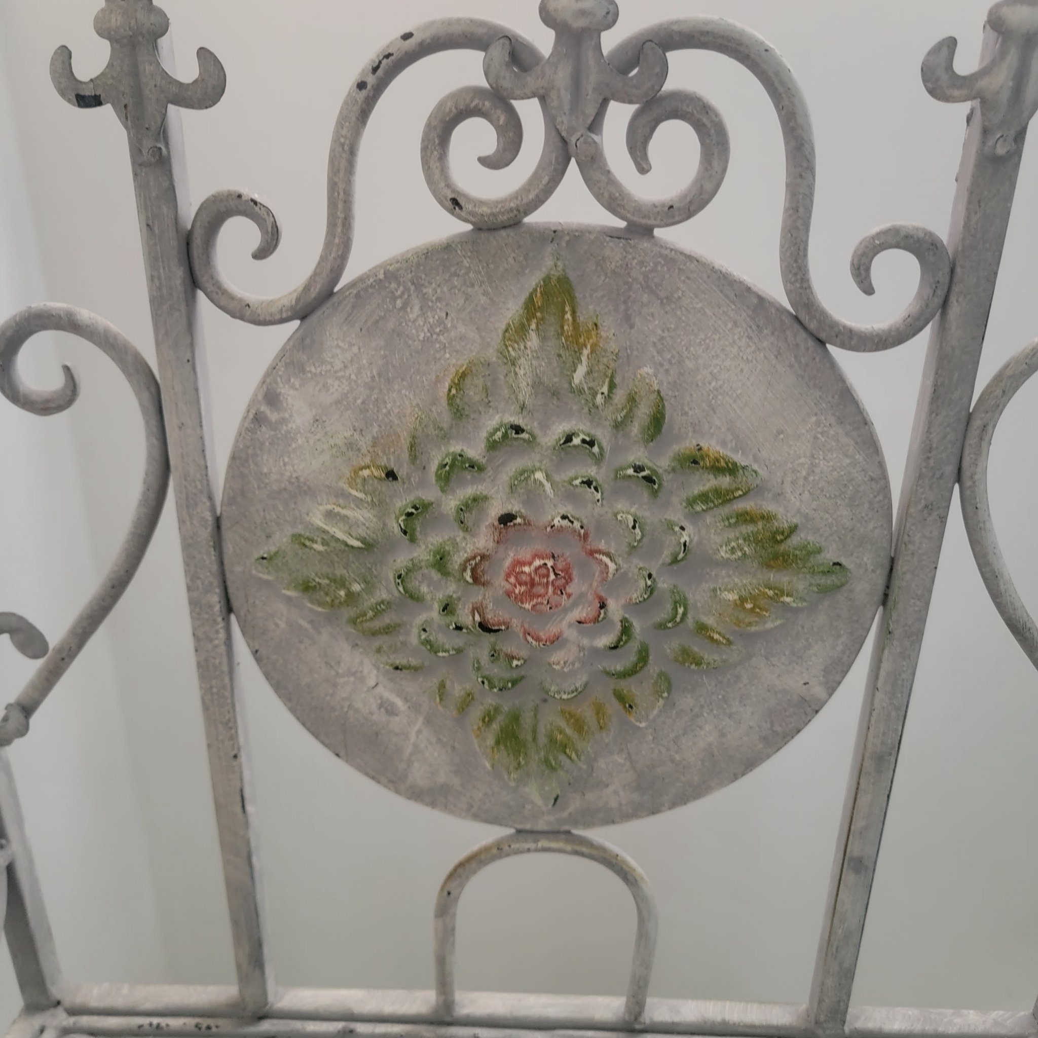 Wrought Iron Wine Rack 15 Bottle Fleur De Lis French Country - photo 5