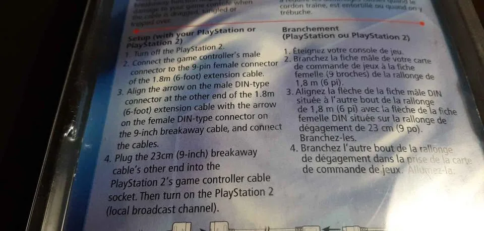 Radio Shack breakaway cable 58-671 PS2 6ft - photo 4