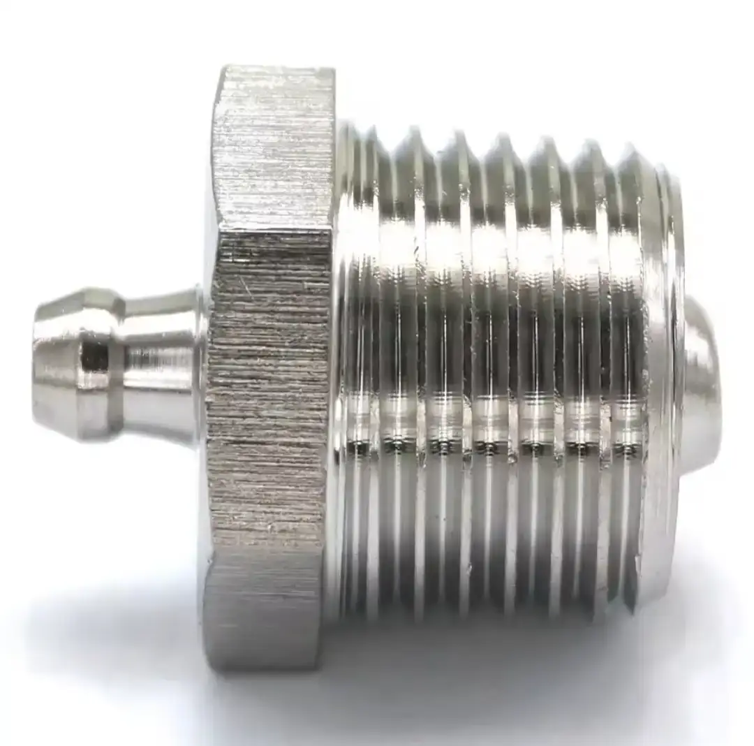 1/2" BSPP Stainless Steel Grease Zerk Nipple Fittings - photo 2