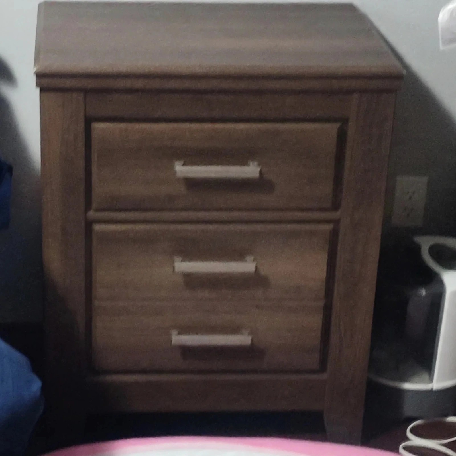 Dark Brown Nightstands ×2 — $70