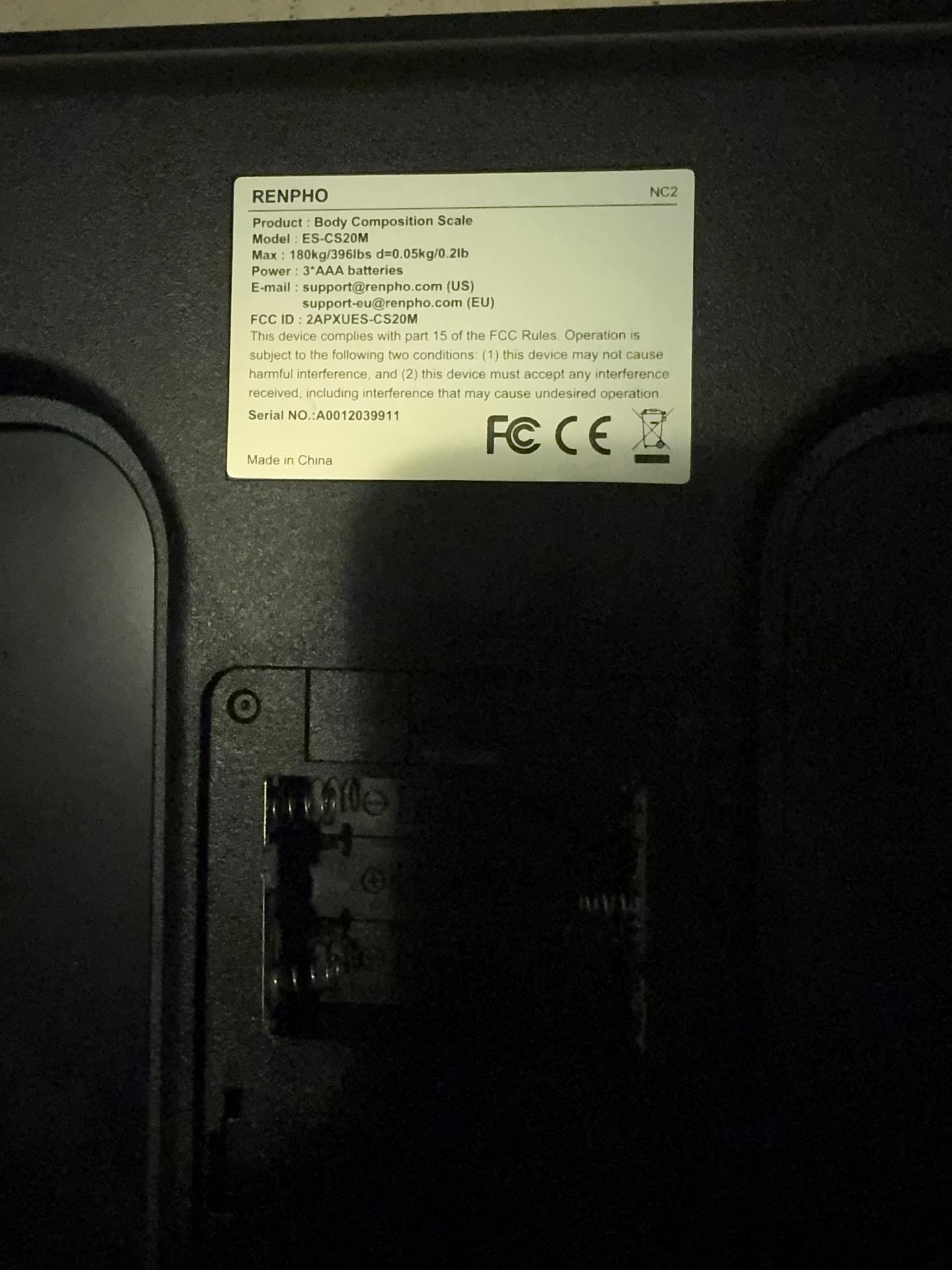 Renpho Smart Body Composition Scale ES-CS20M - photo 3