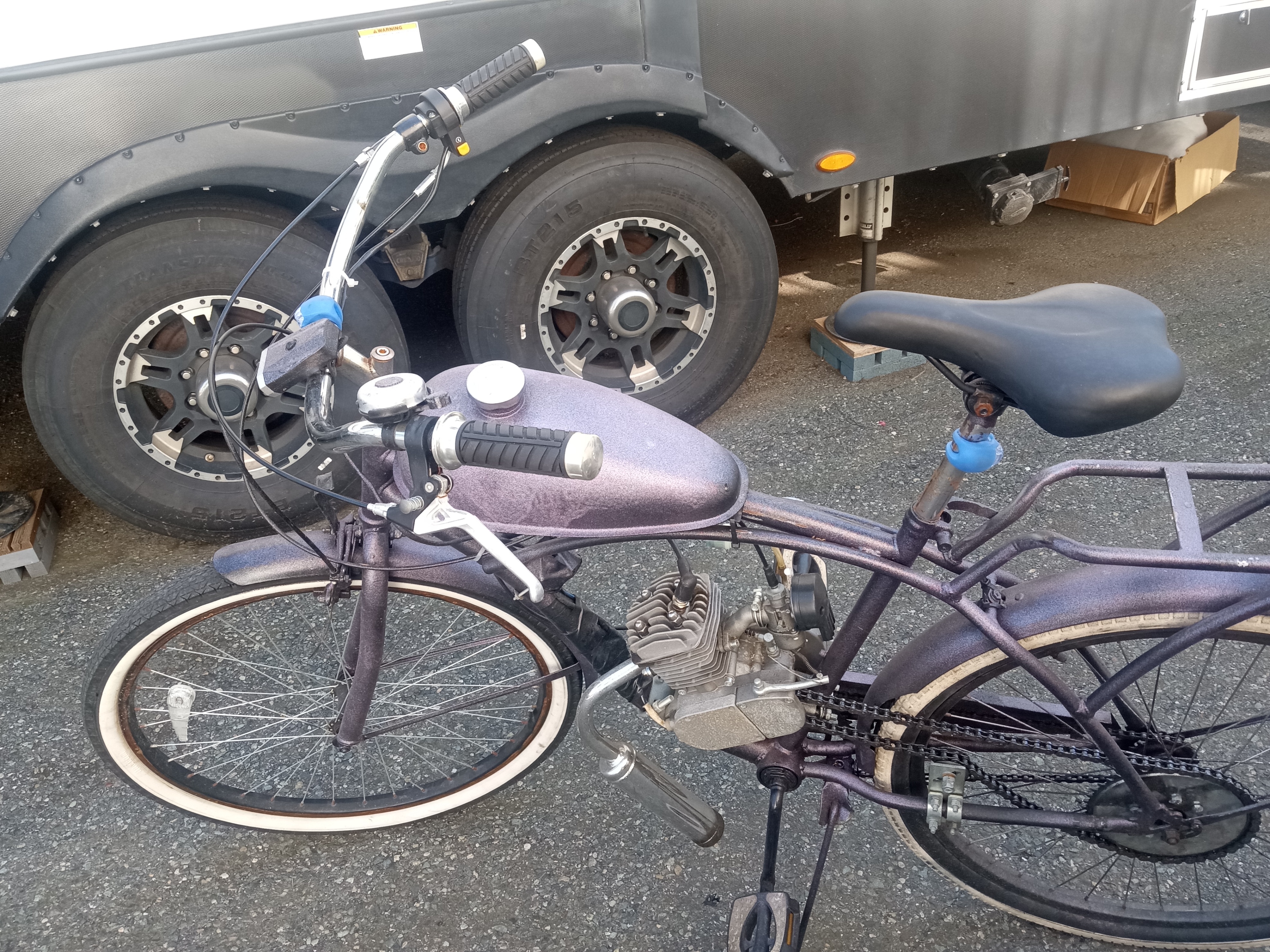 80cc 2 stroke customized beach cruiser gas bike - photo 2