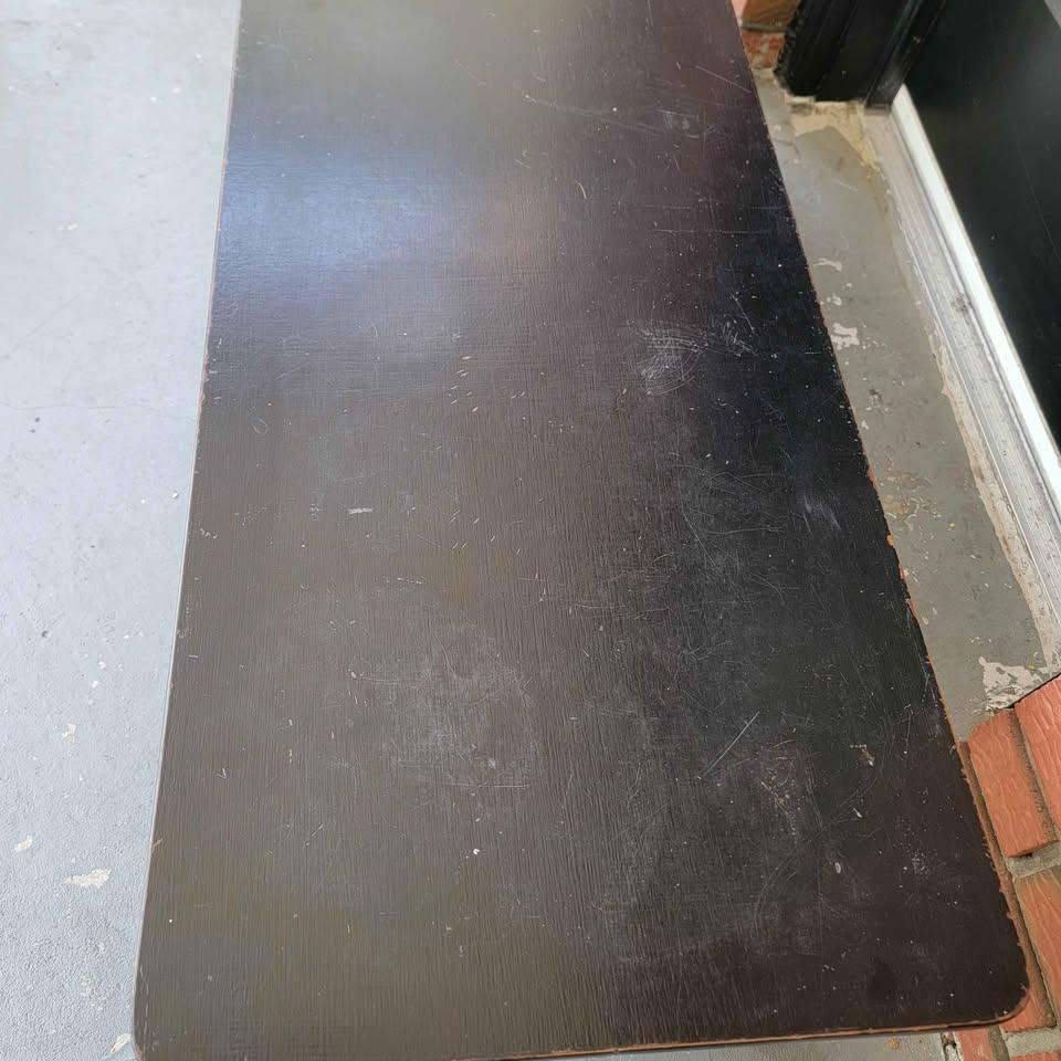 Vintage used black coffee table great for mancave - photo 2